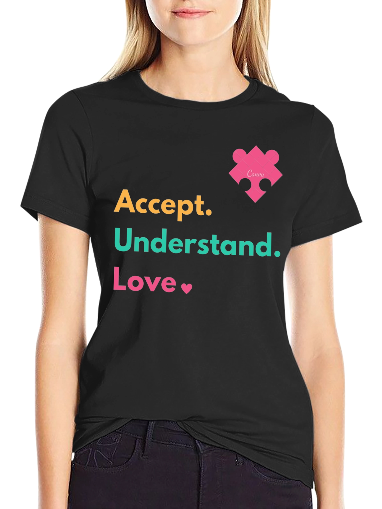 Accept Understand Love Tee Autism Awareness T-Shirt