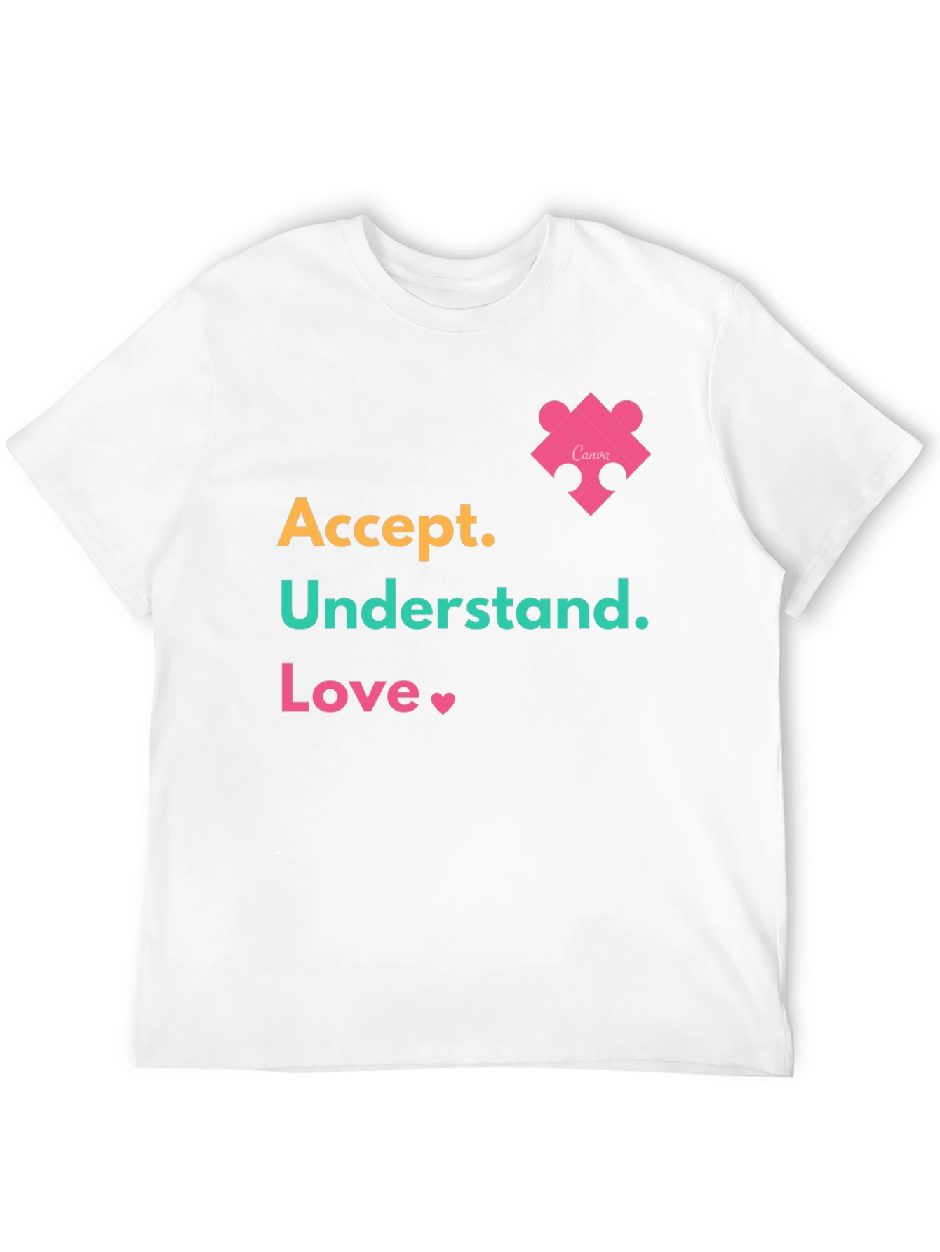 Accept Understand Love Tee Autism Awareness T-Shirt