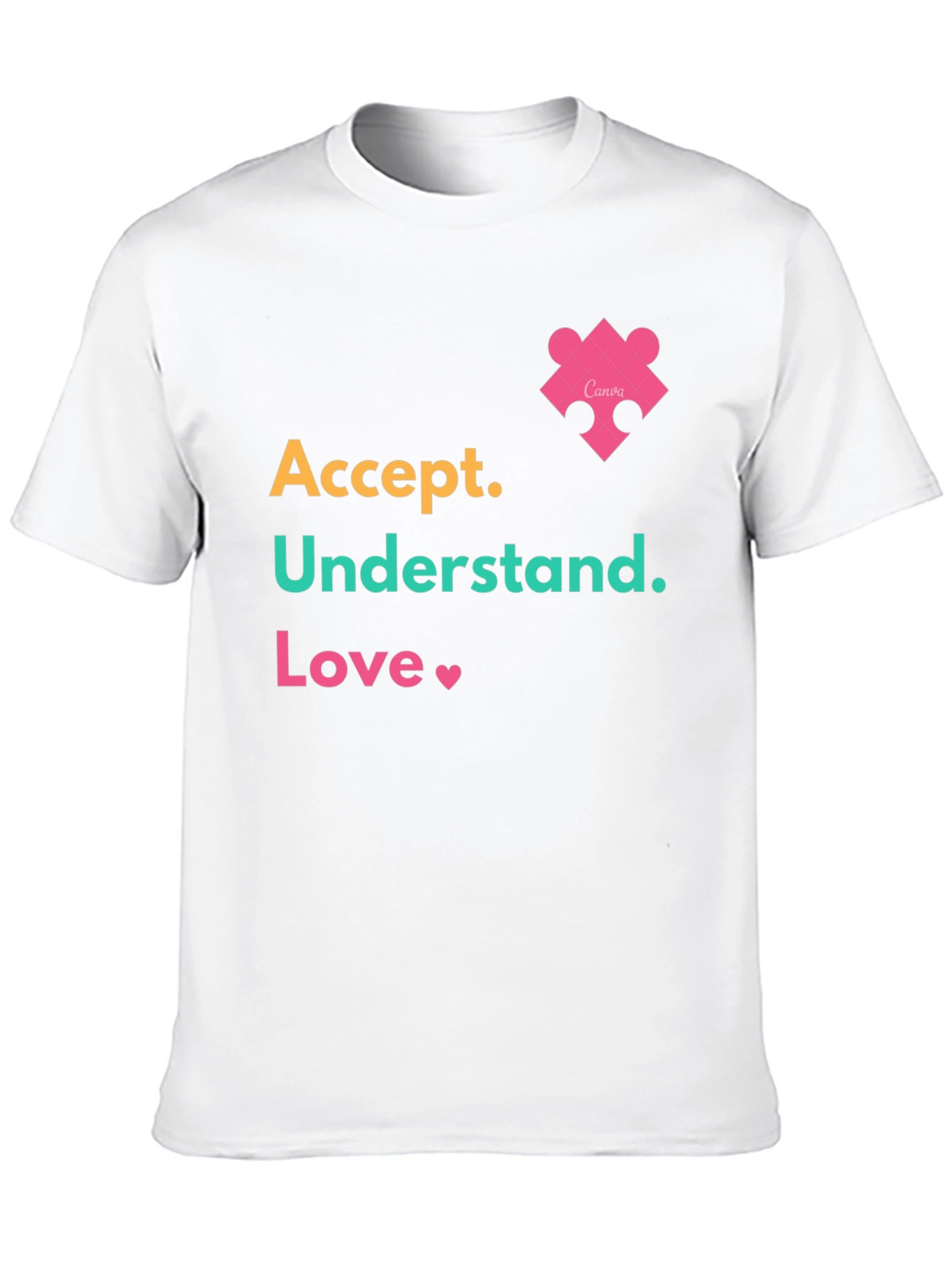 Accept Understand Love Tee Autism Awareness T-Shirt