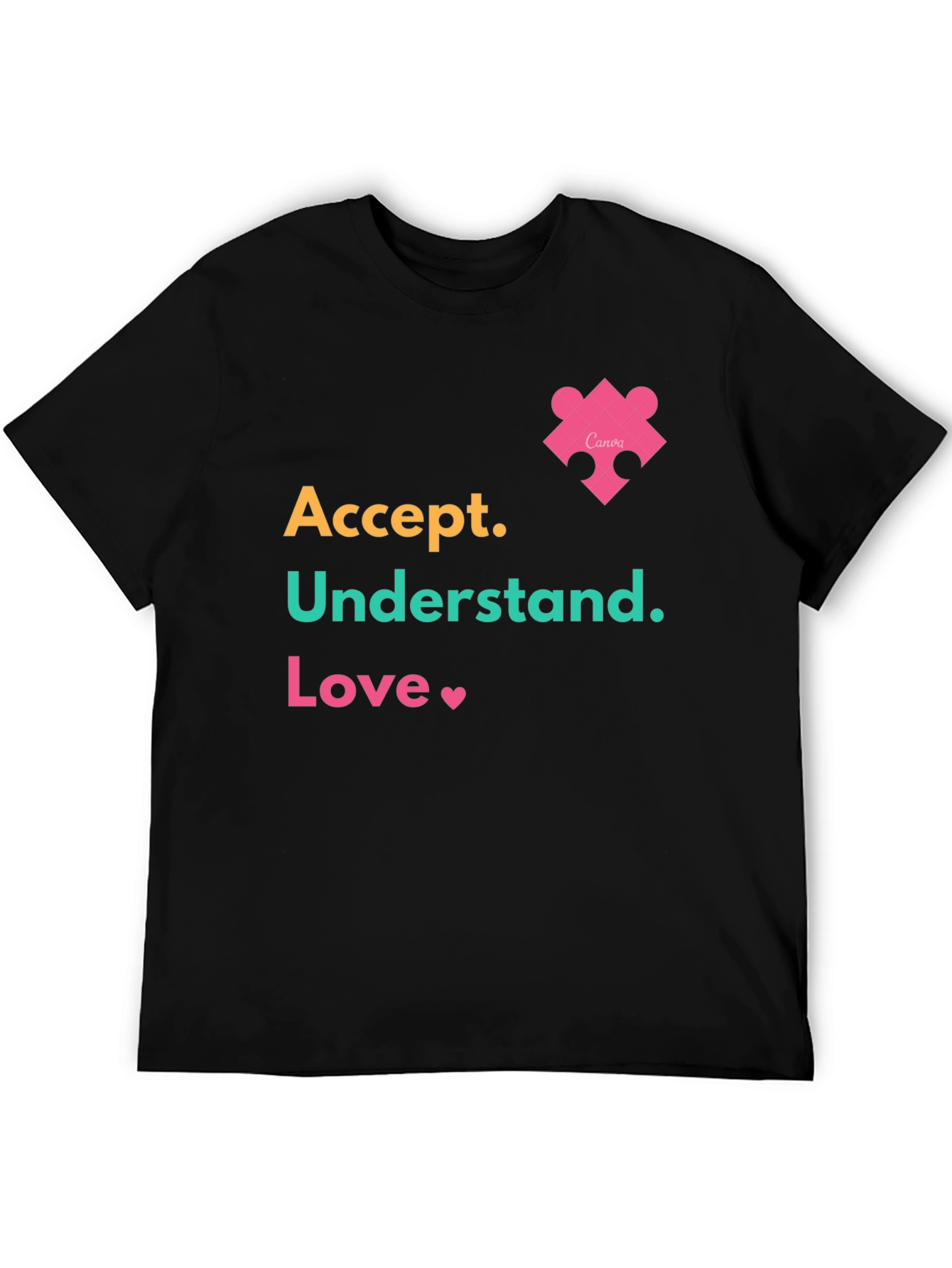 Accept Understand Love Tee Autism Awareness T-Shirt
