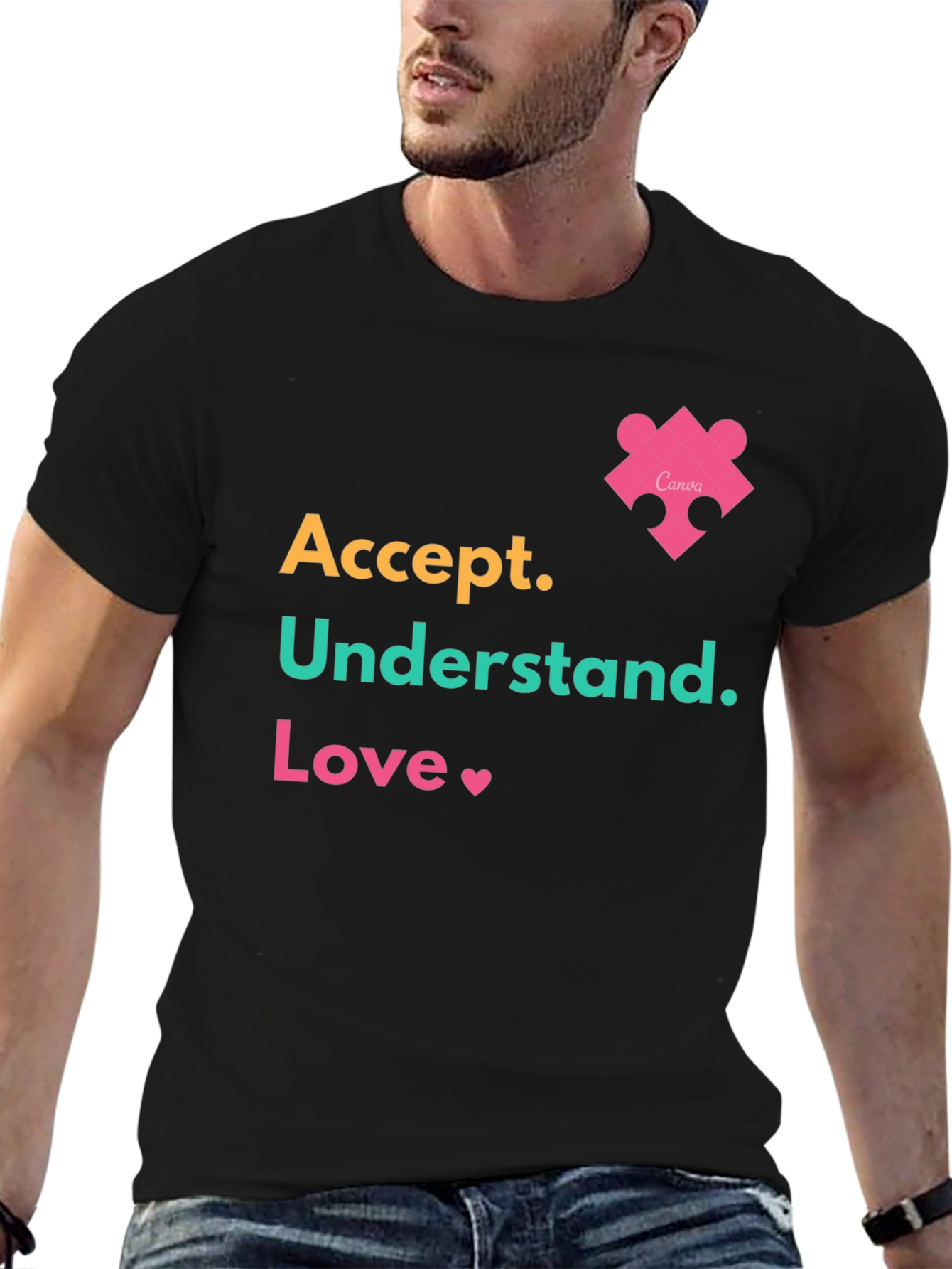 Accept Understand Love Tee Autism Awareness T-Shirt