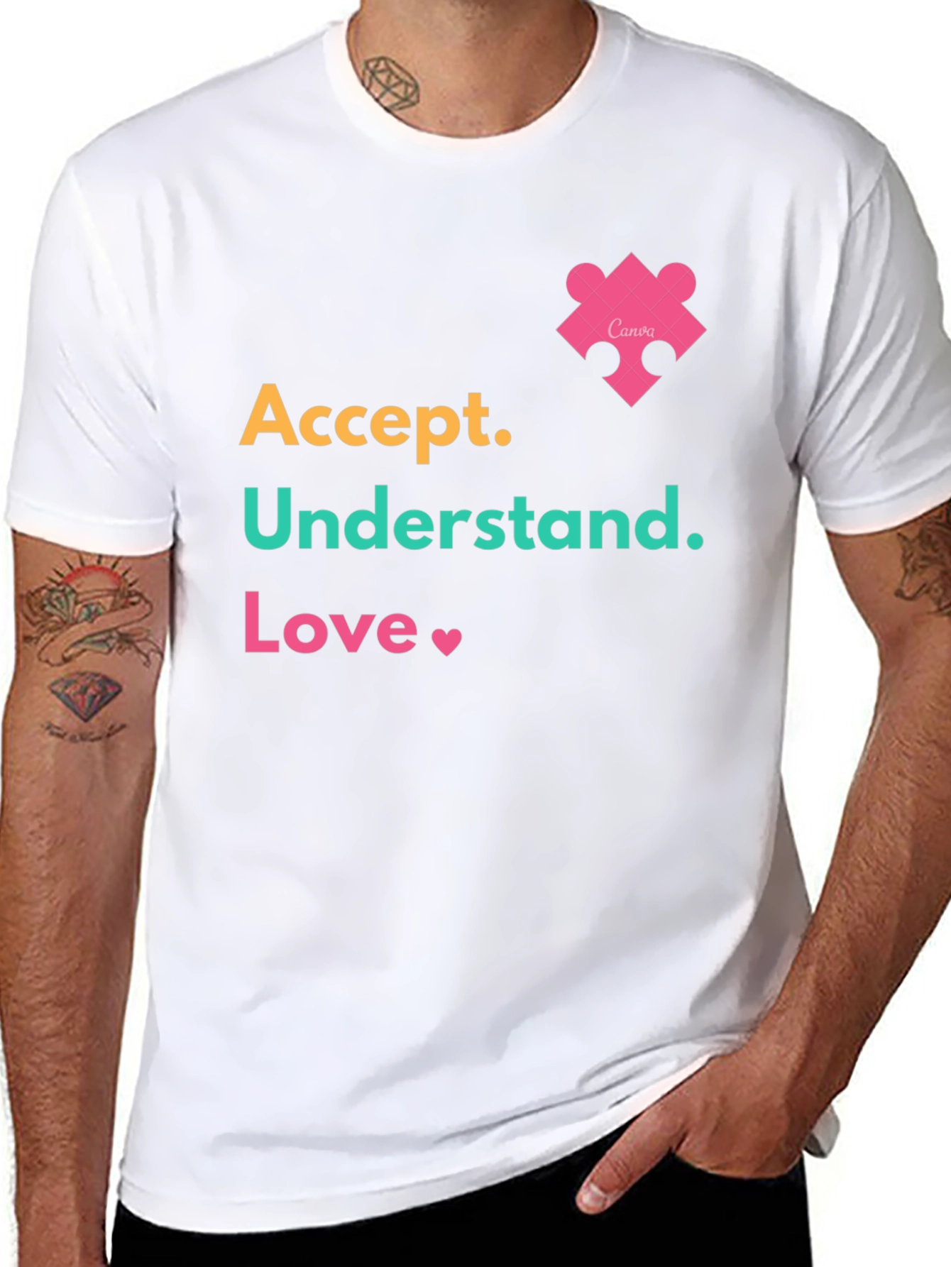 Accept Understand Love Tee Autism Awareness T-Shirt