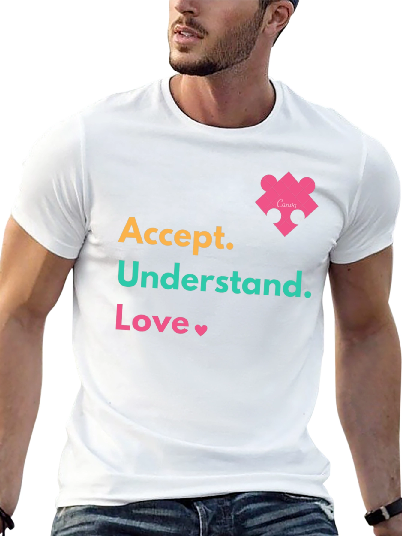 Accept Understand Love Tee Autism Awareness T-Shirt
