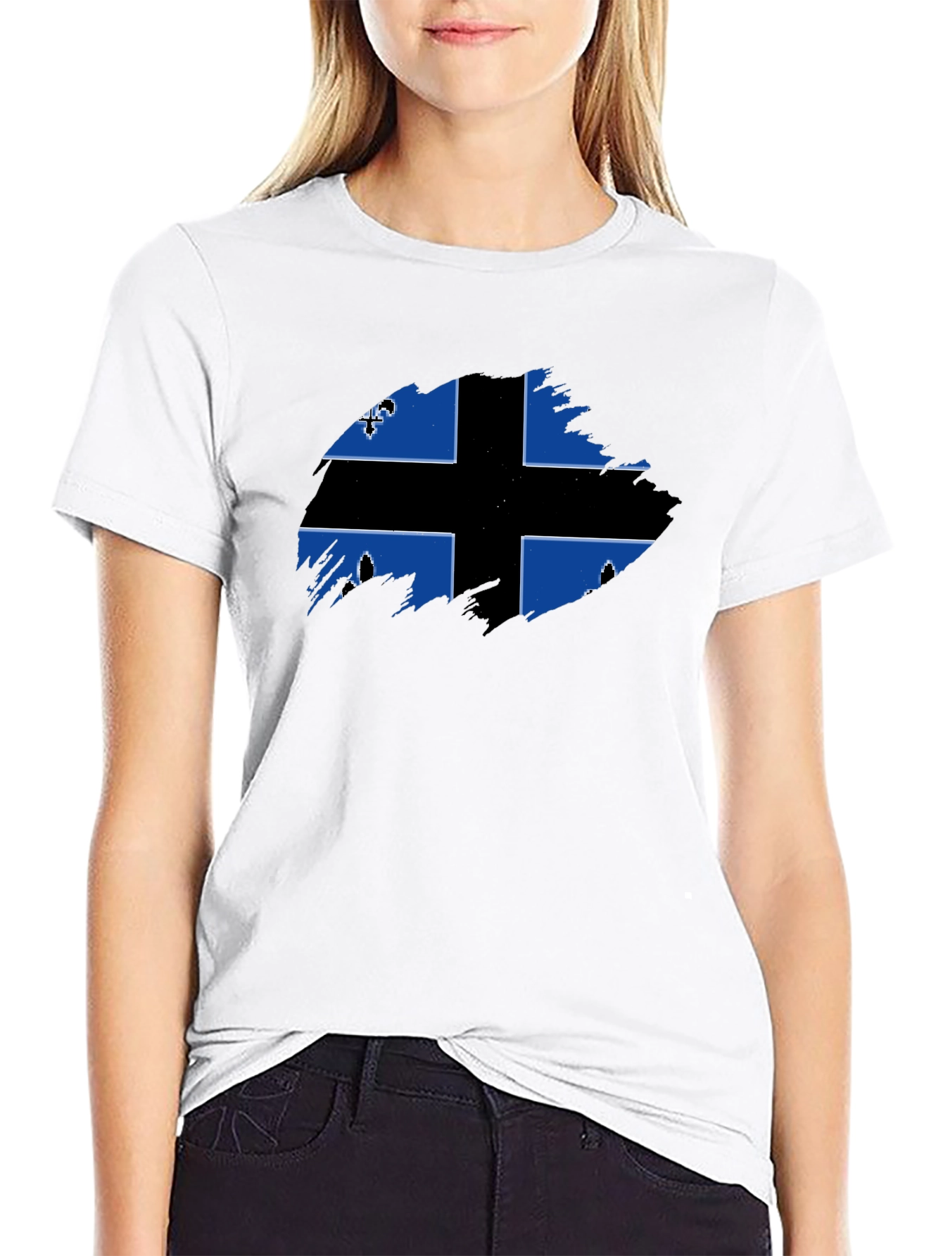 Quebec Flag T-Shirt - Black Graphic Tee