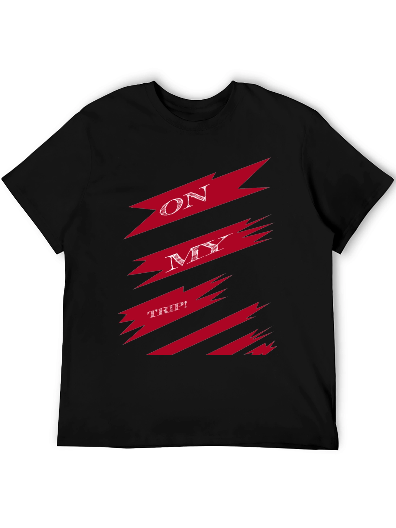 On My Trip Graphic Tee - Stylish Mens T-Shirt