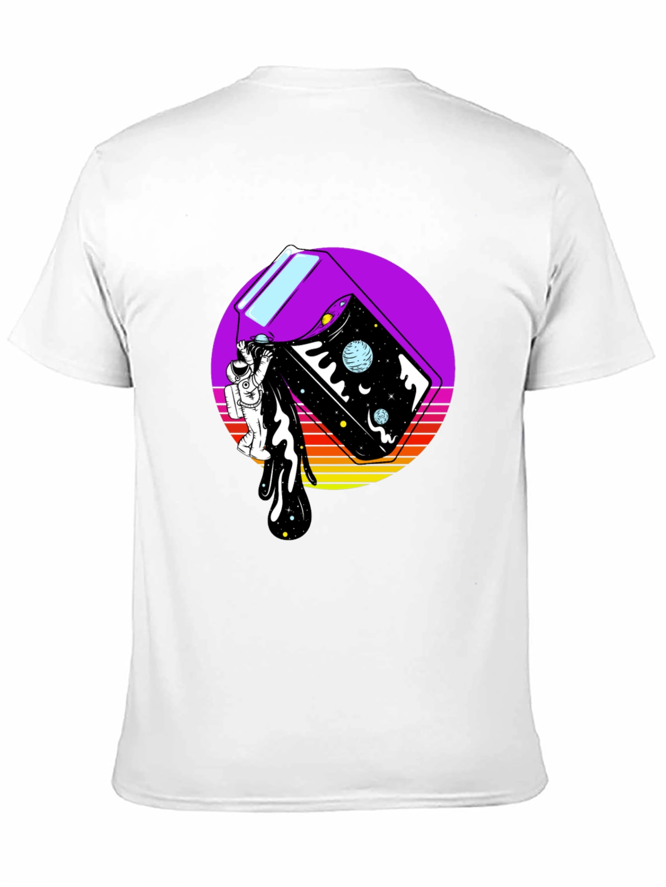Astronaut Space Milk Graphic Tee
