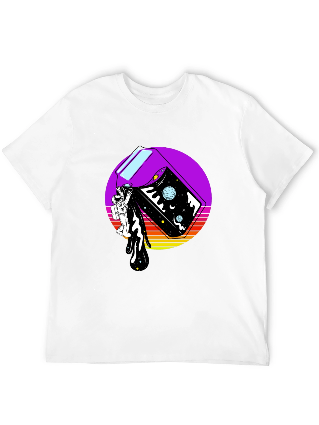 Astronaut Space Milk Graphic Tee