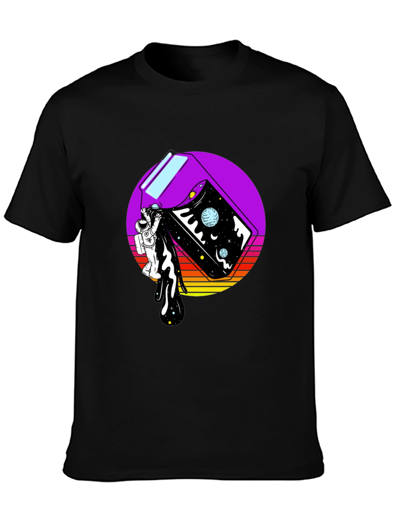 Astronaut Space Milk Graphic Tee