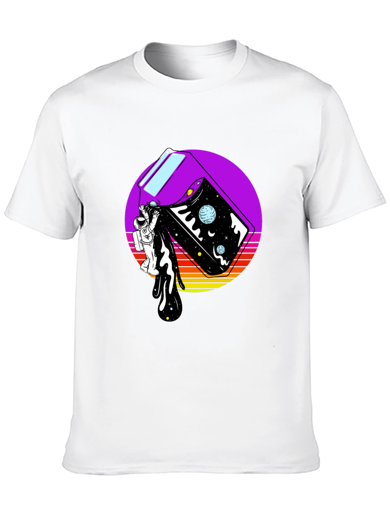 Astronaut Space Milk Graphic Tee