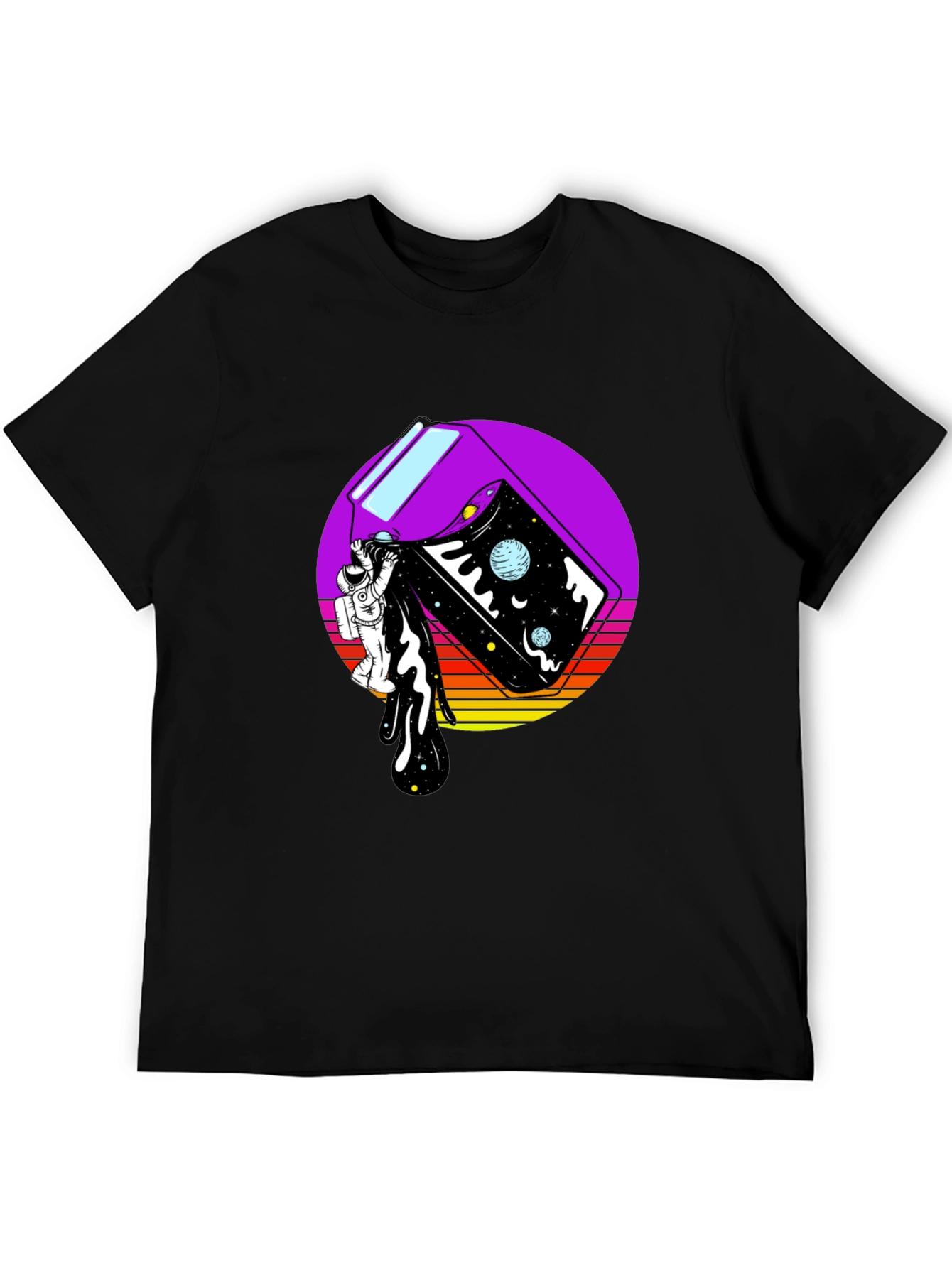 Astronaut Space Milk Graphic Tee