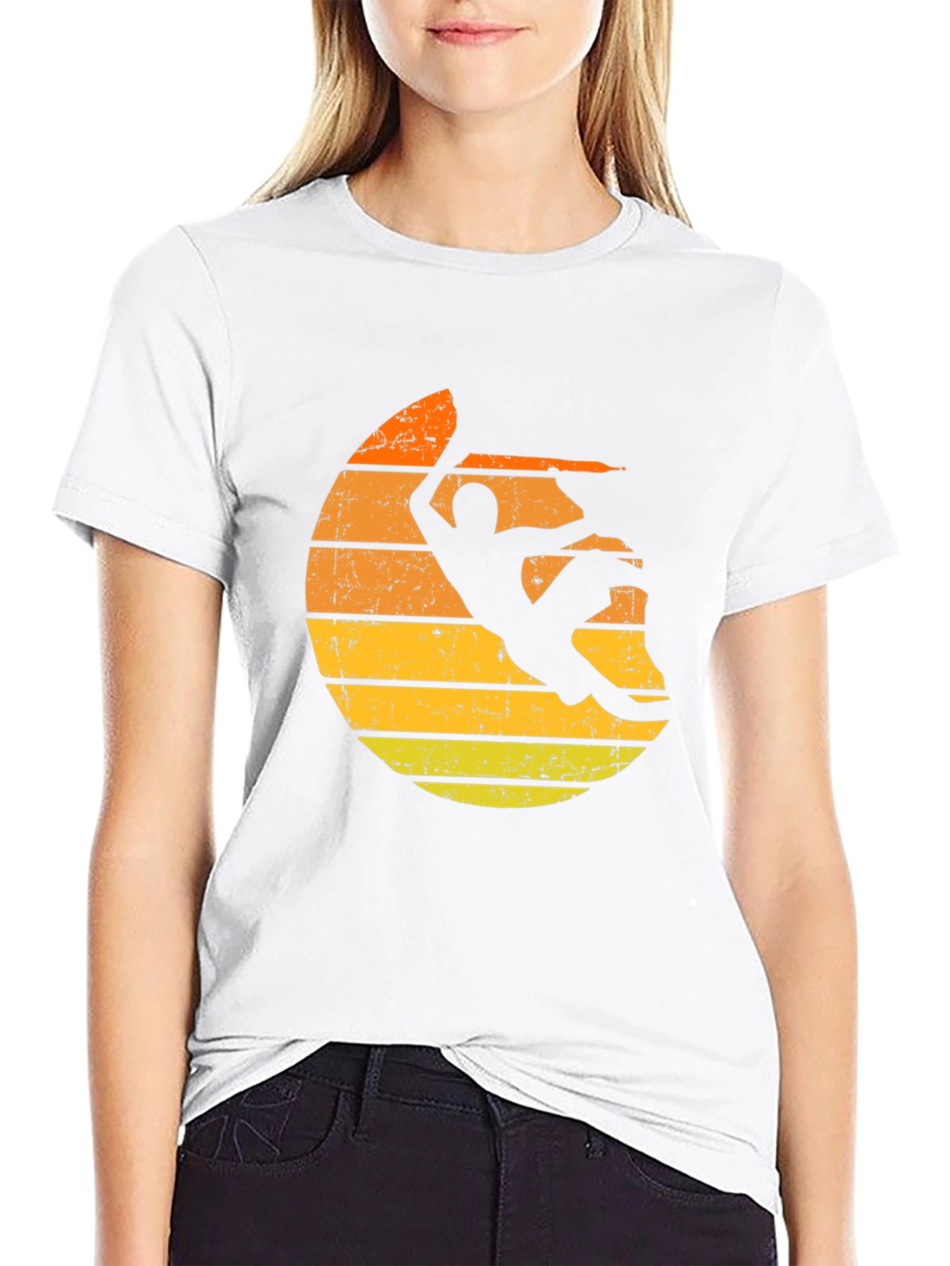 Retro Climbing Sunset Graphic Tee