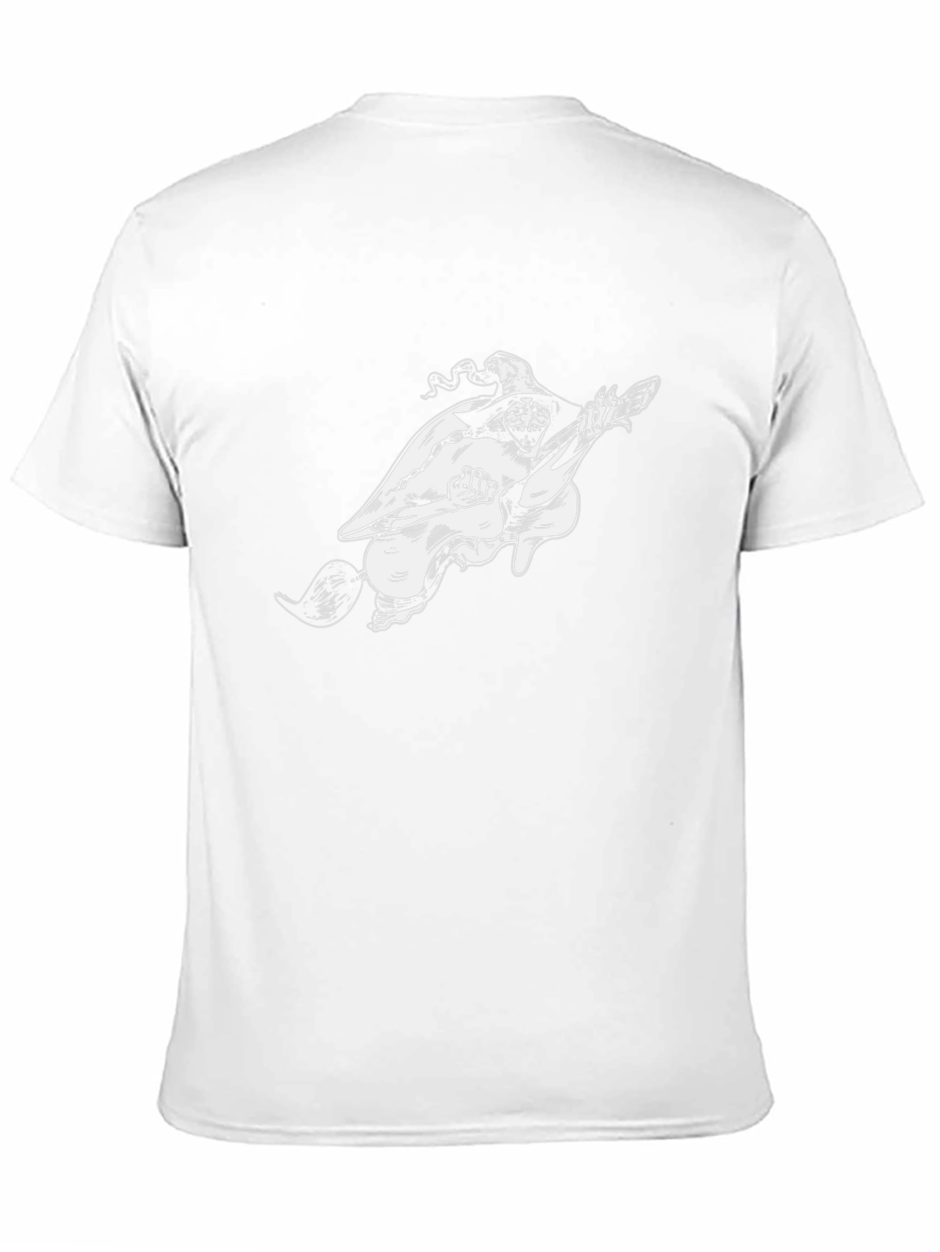 Witch Riding Broomstick Graphic T-Shirt