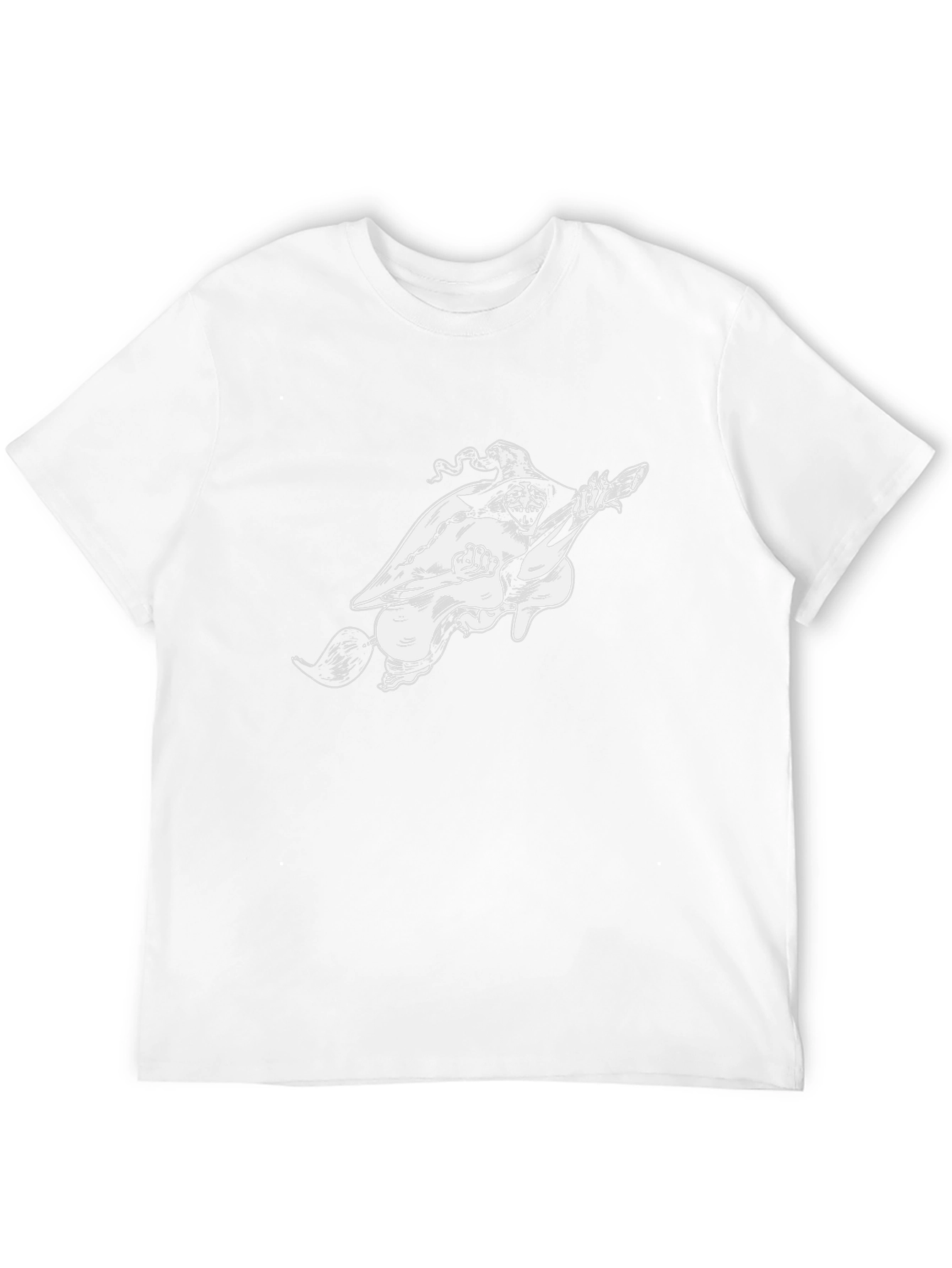 Witch Riding Broomstick Graphic T-Shirt