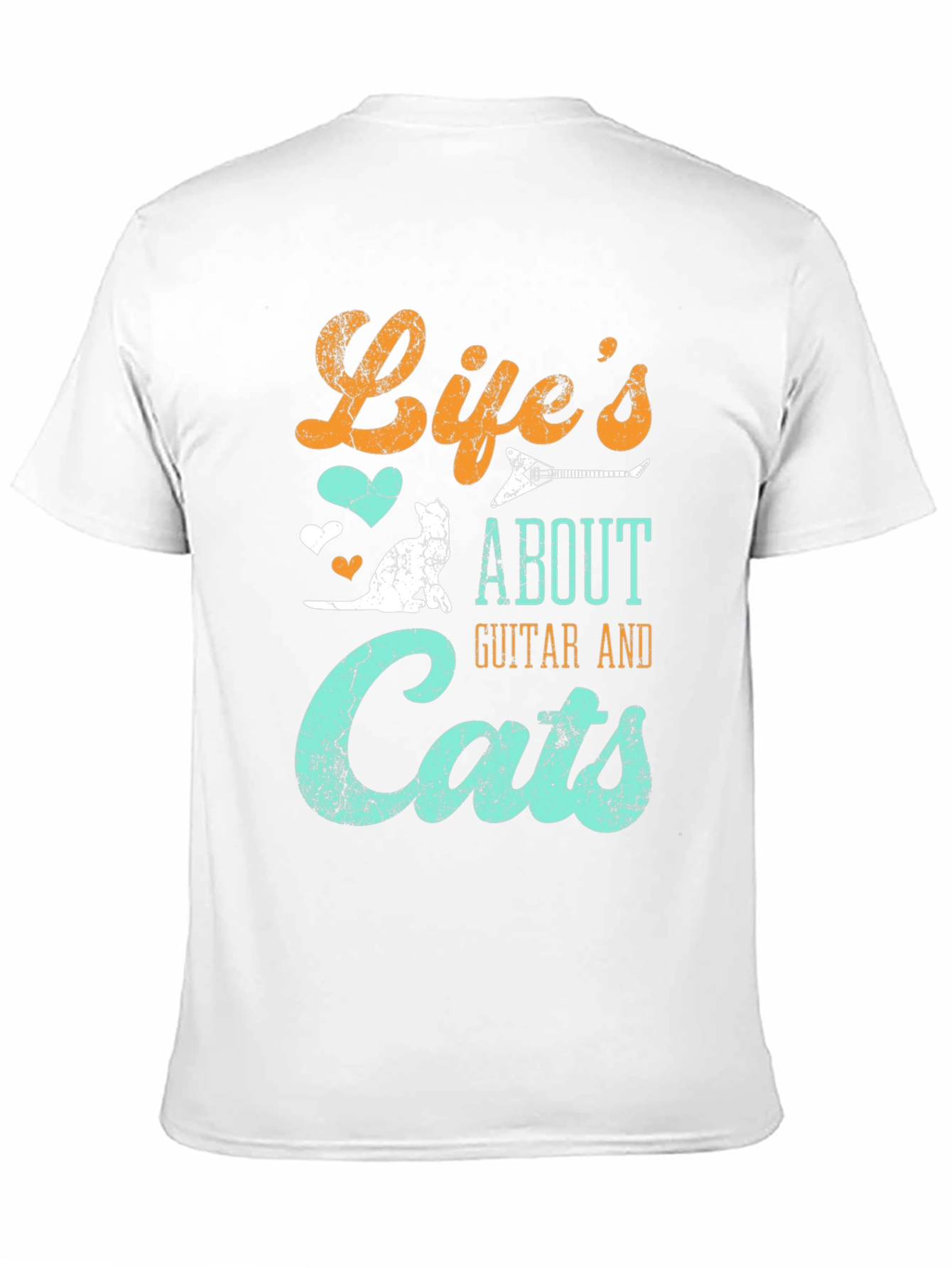 Lifes About Guitar & Cats T-Shirt