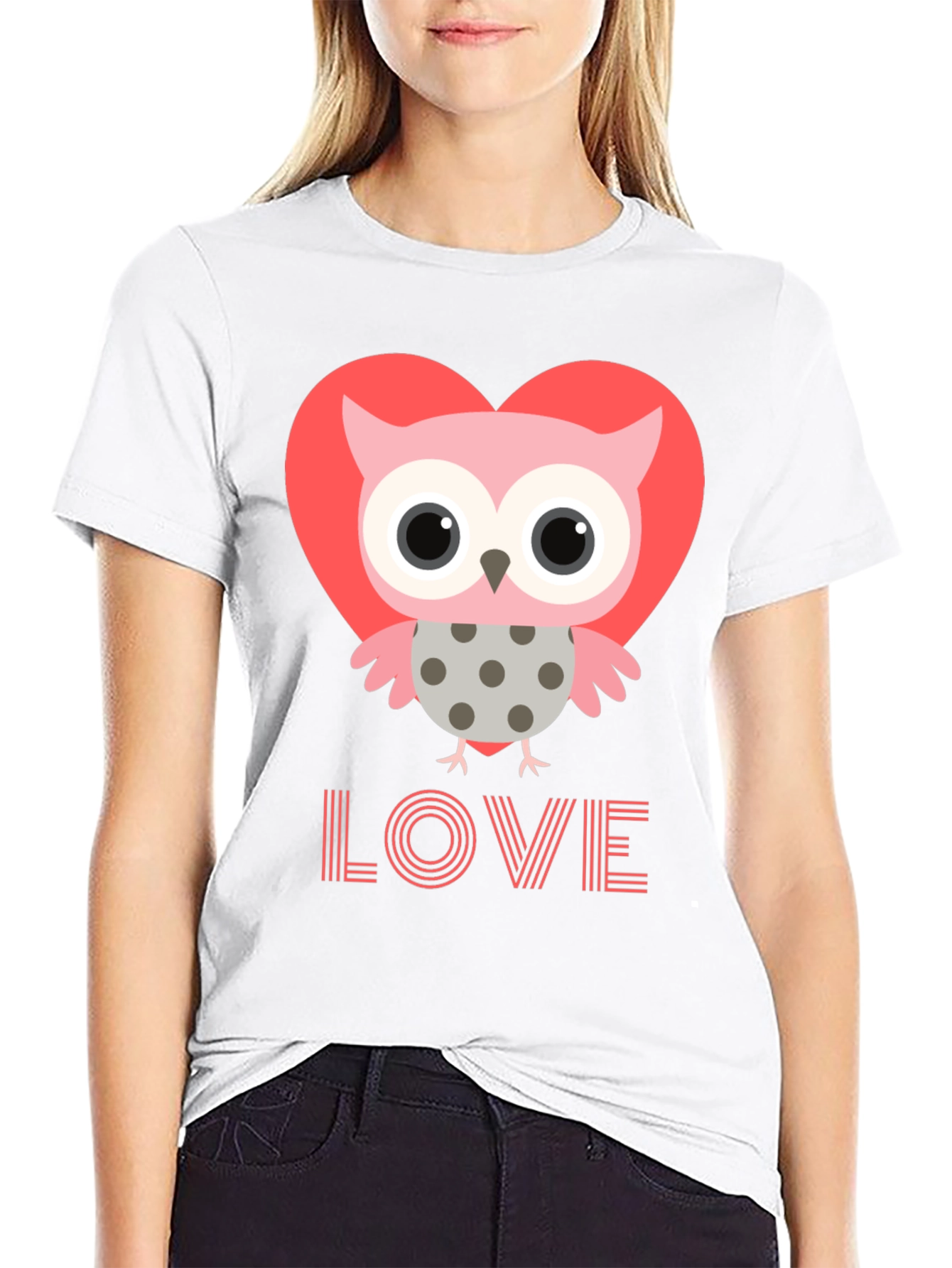 Owl Love Graphic Tee - Mens Black T-Shirt
