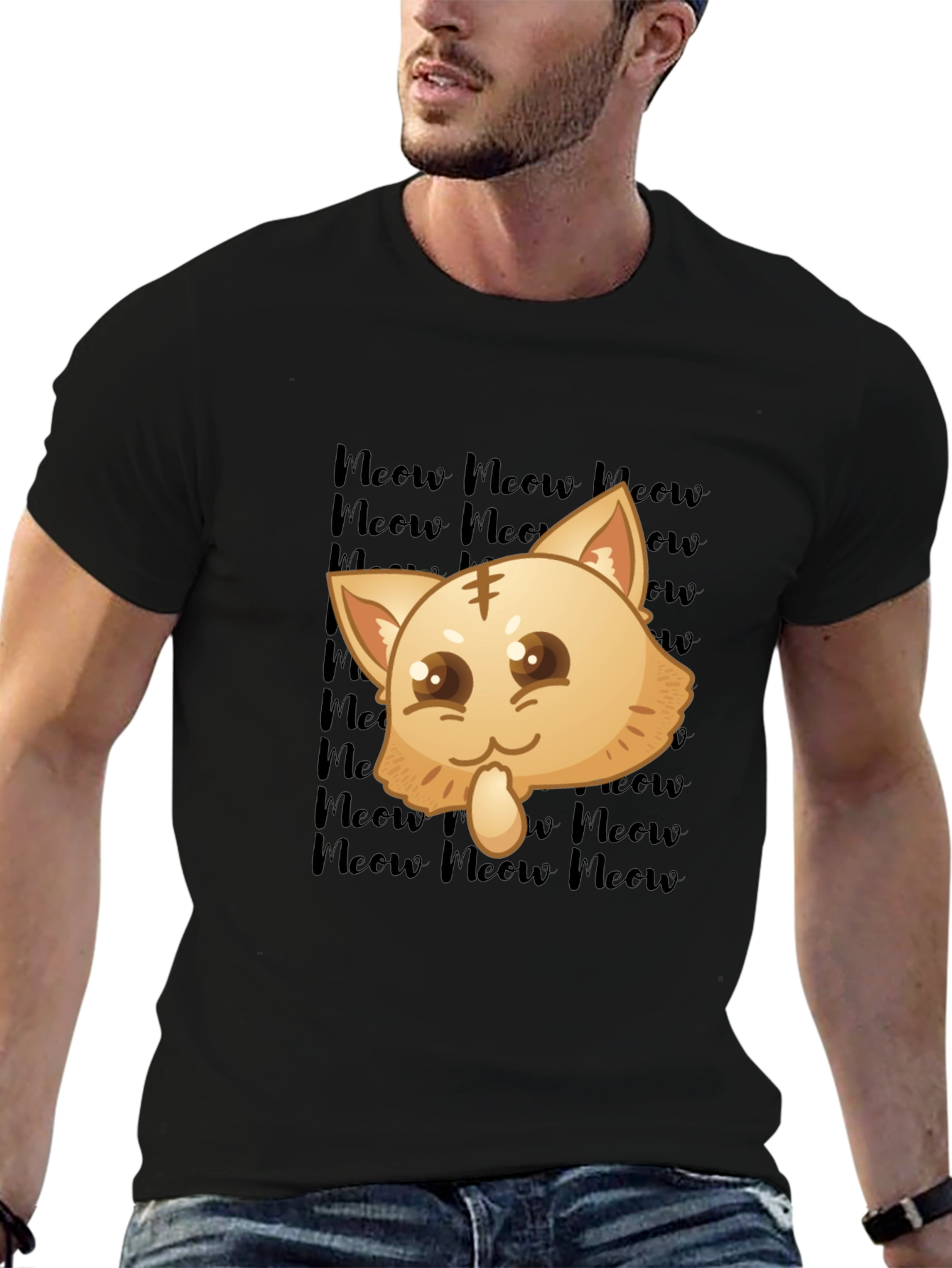 Kawaii Meow Cat T-Shirt
