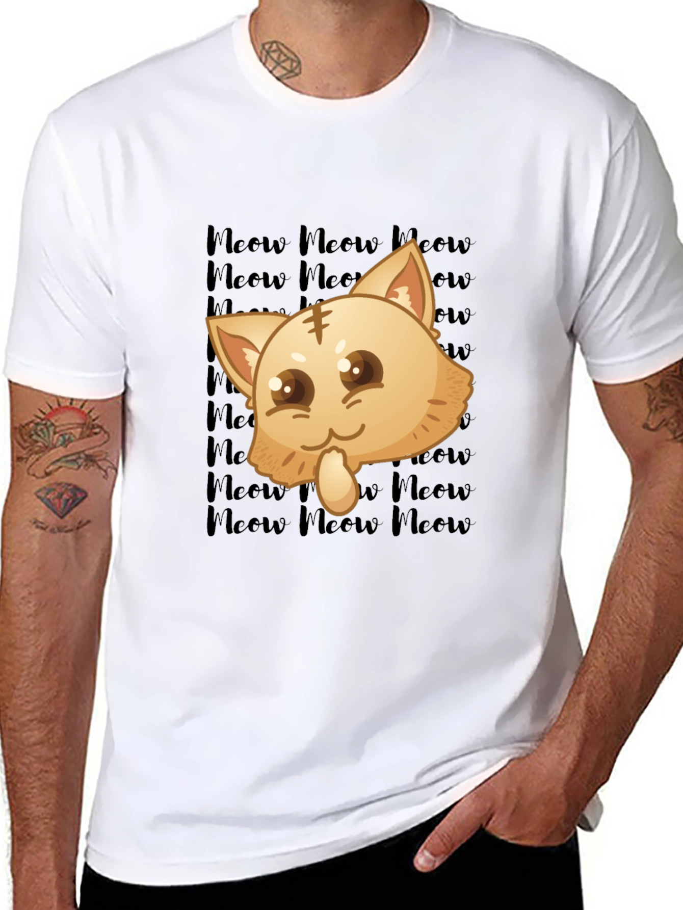 Kawaii Meow Cat T-Shirt