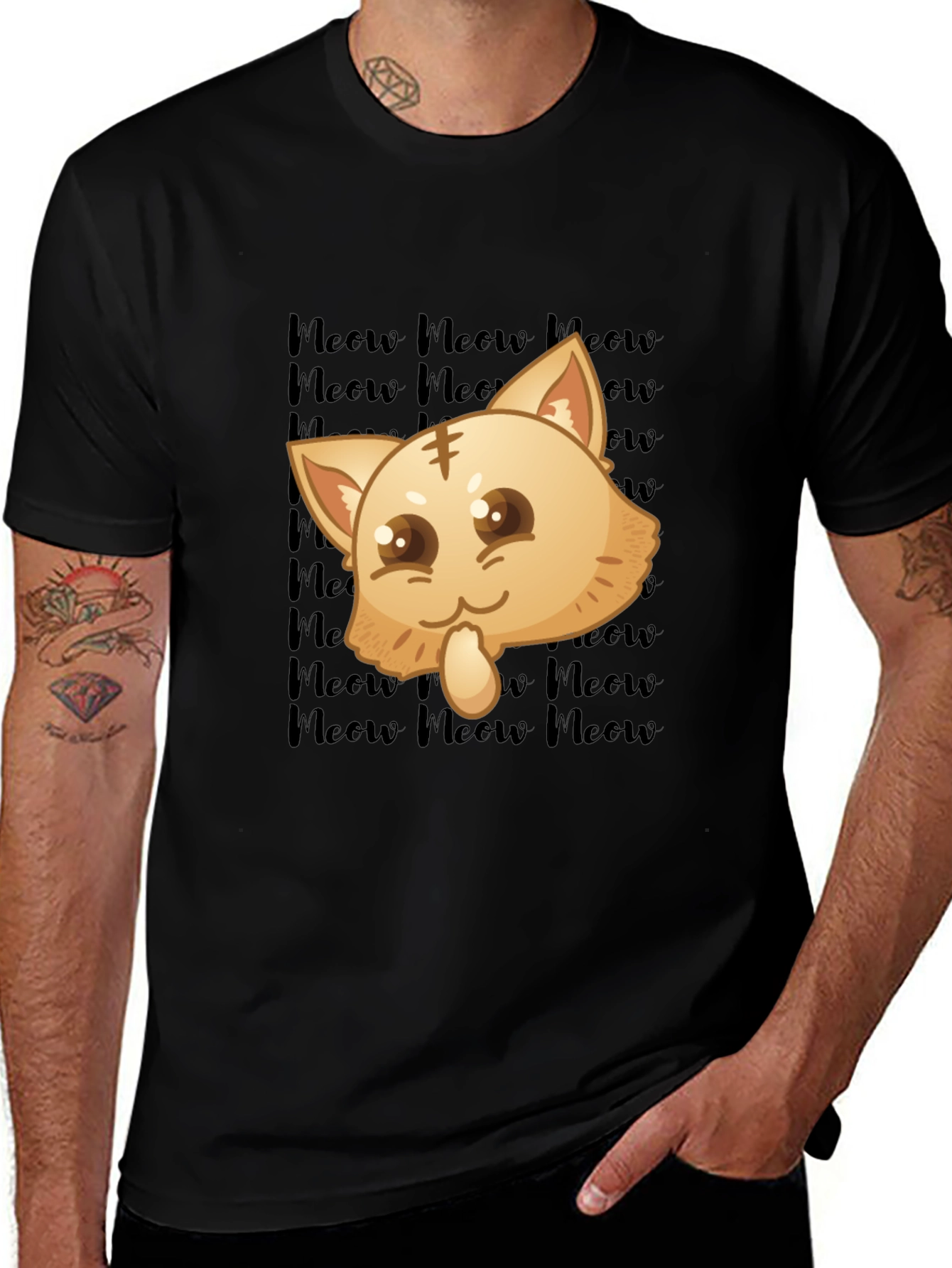 Kawaii Meow Cat T-Shirt