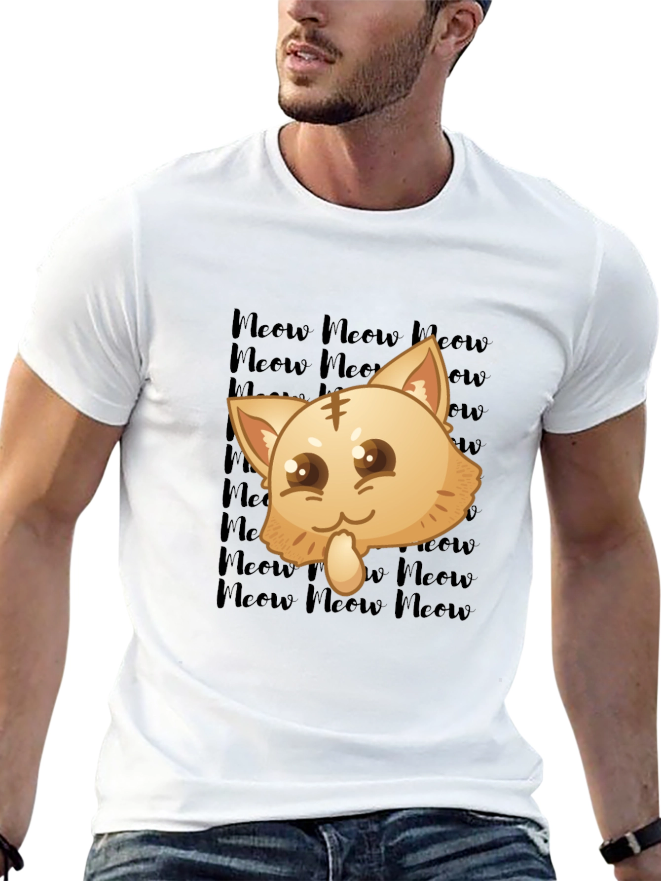 Kawaii Meow Cat T-Shirt