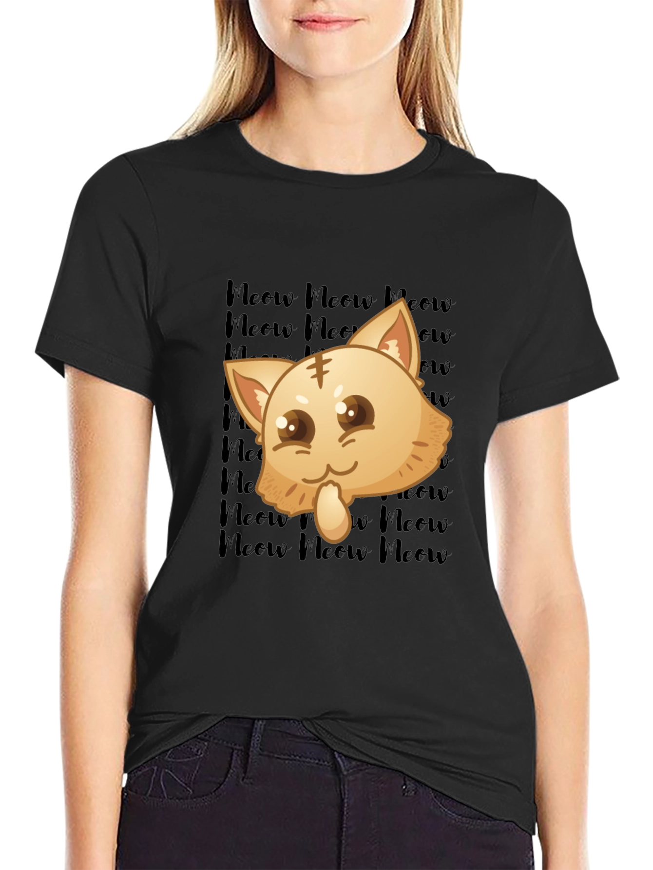 Kawaii Meow Cat T-Shirt
