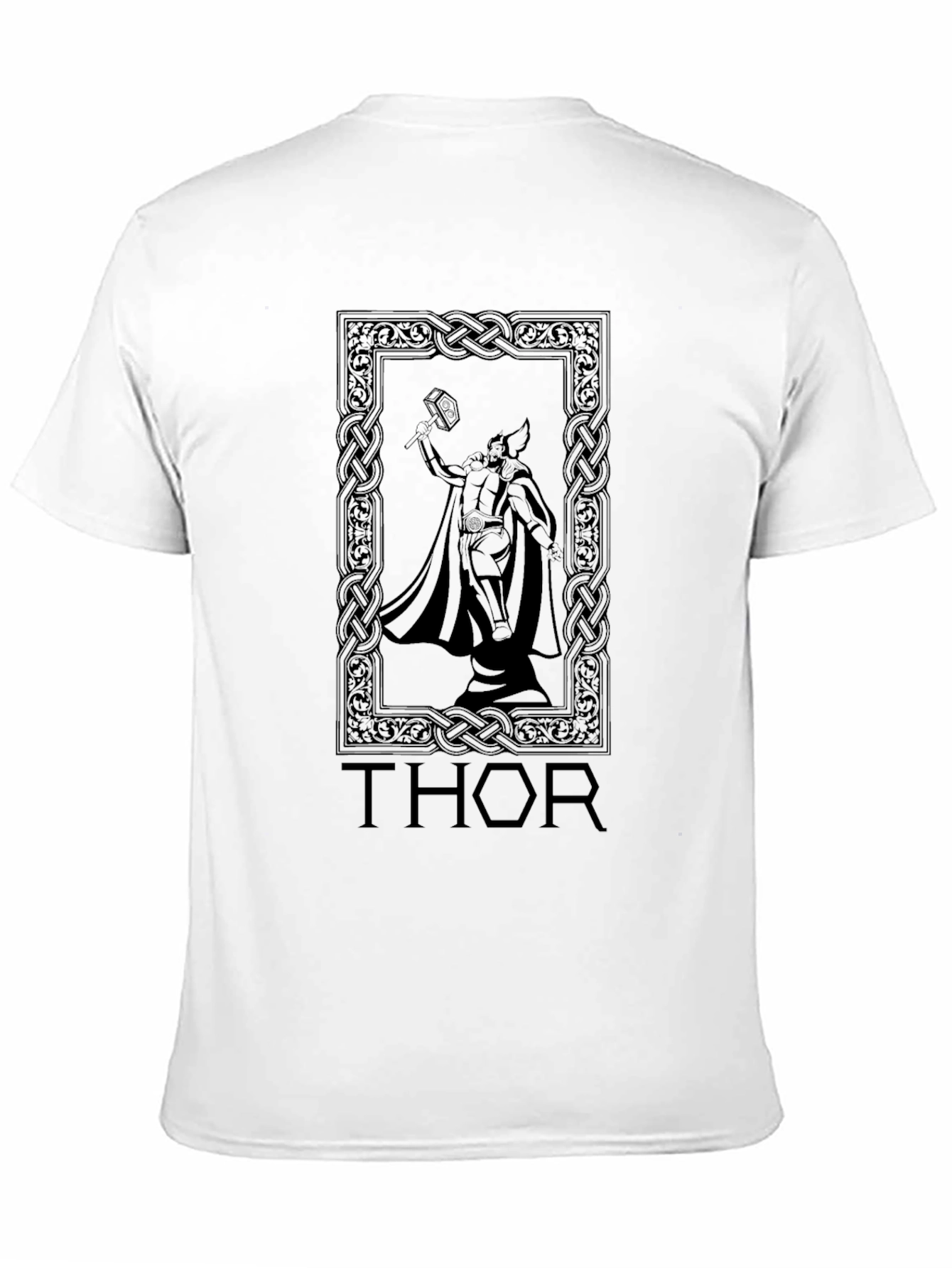 Thor Celtic Design Black T-Shirt