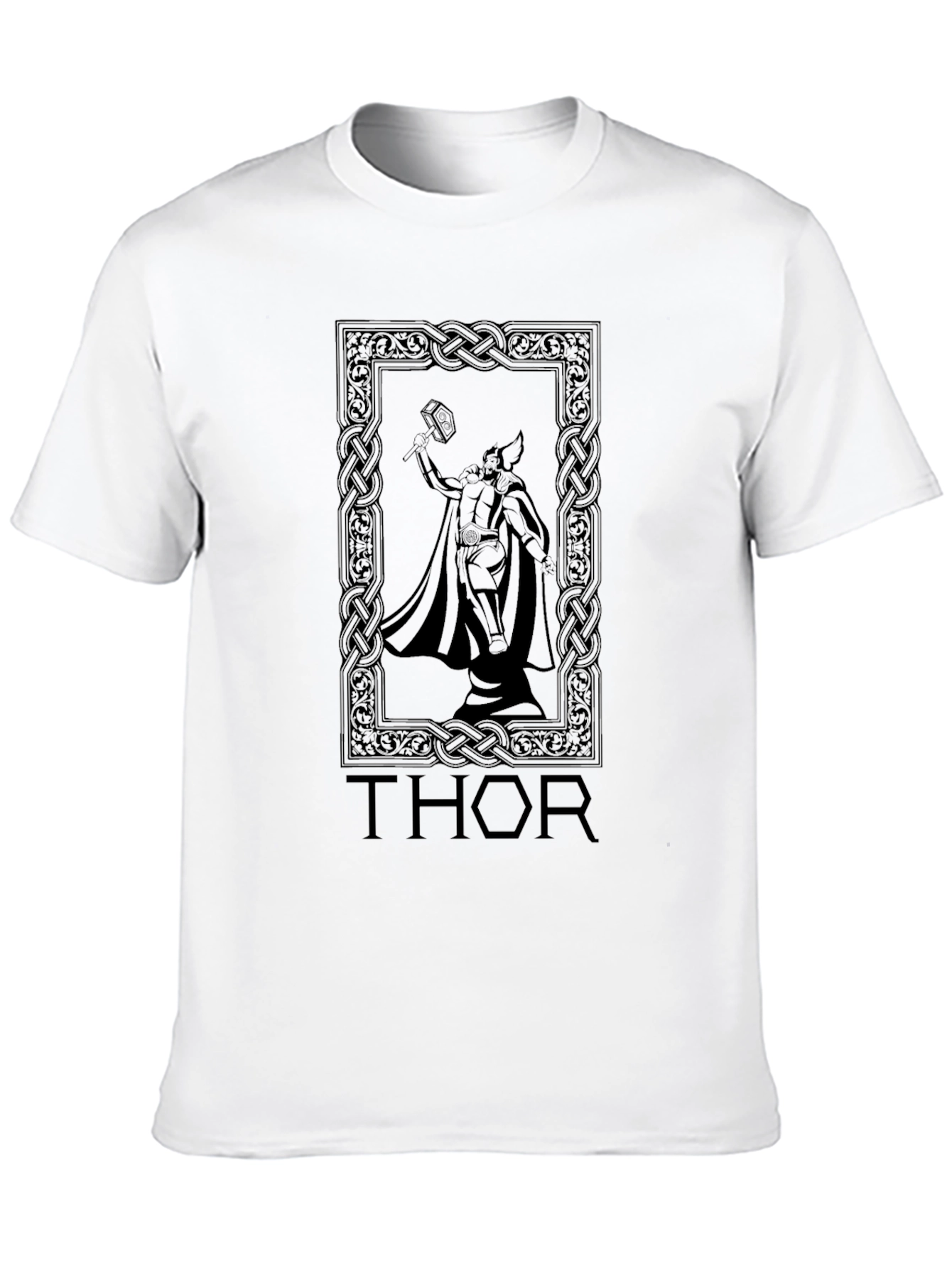 Thor Celtic Design Black T-Shirt