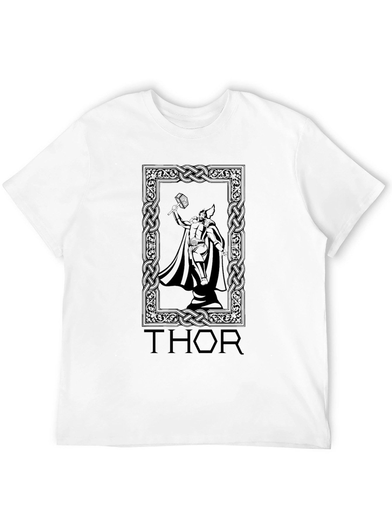 Thor Celtic Design Black T-Shirt