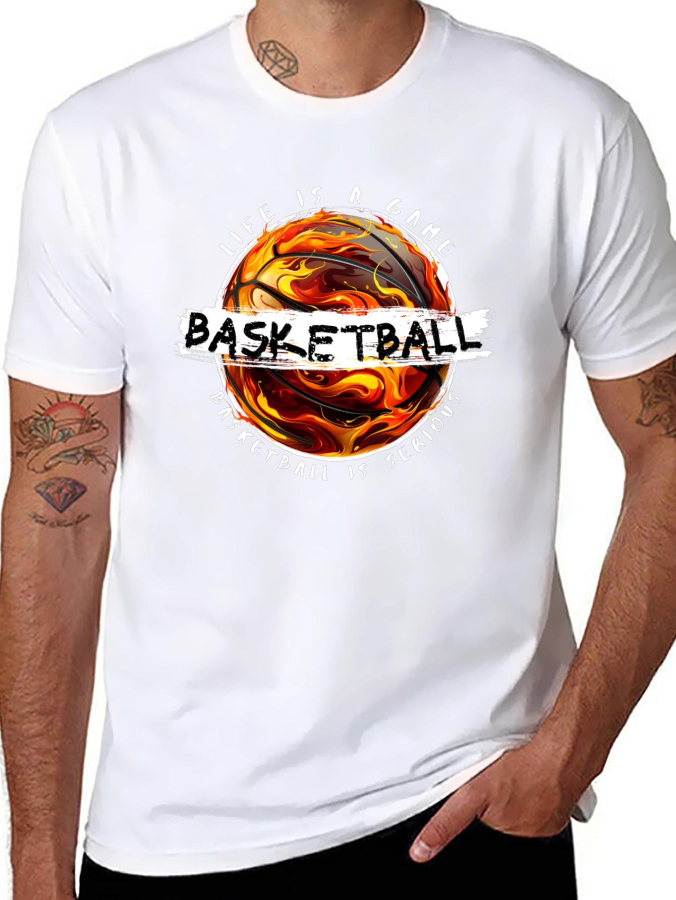 Basketball Graphic Tee - Life Is a Game