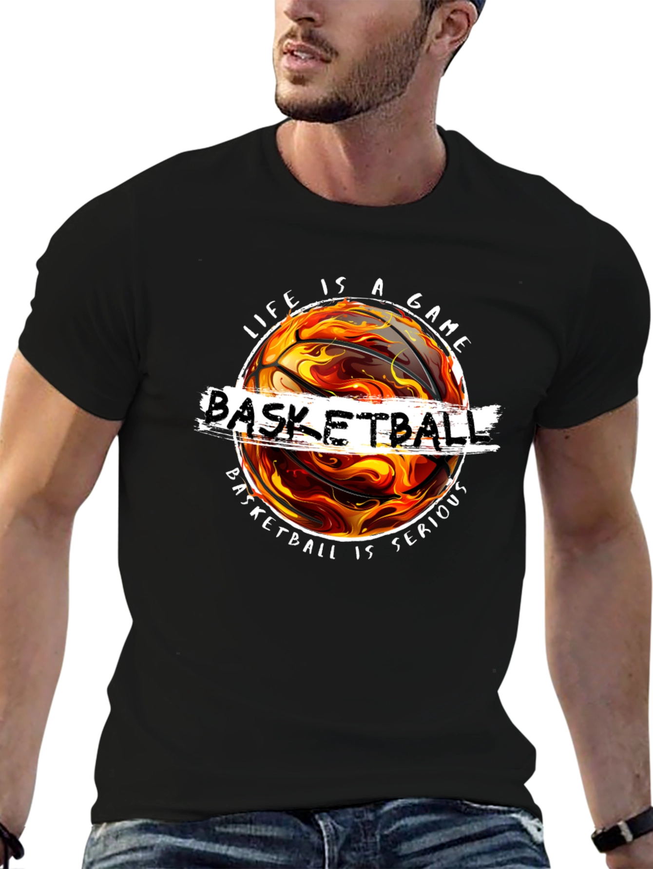 Basketball Graphic Tee - Life Is a Game