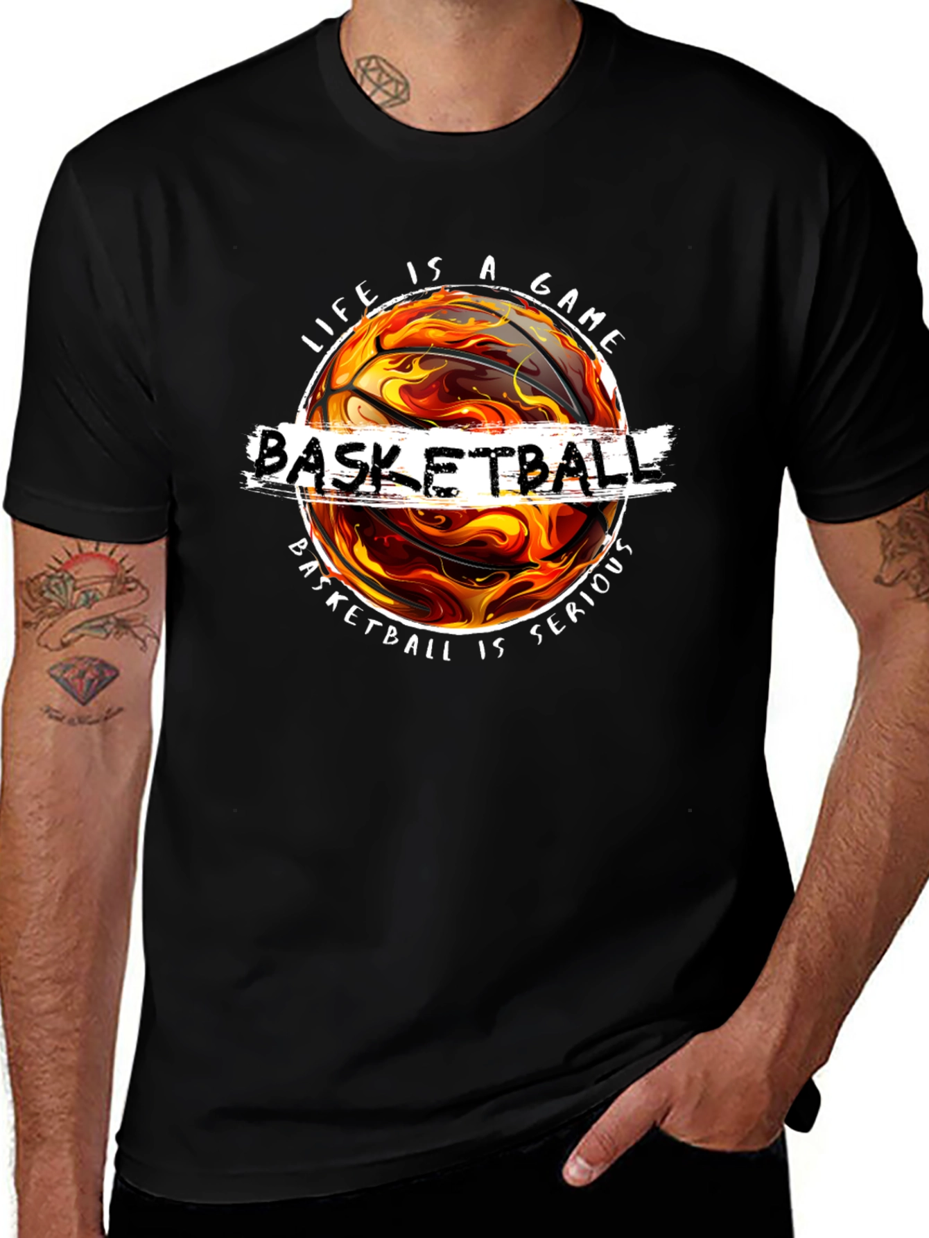 Basketball Graphic Tee - Life Is a Game