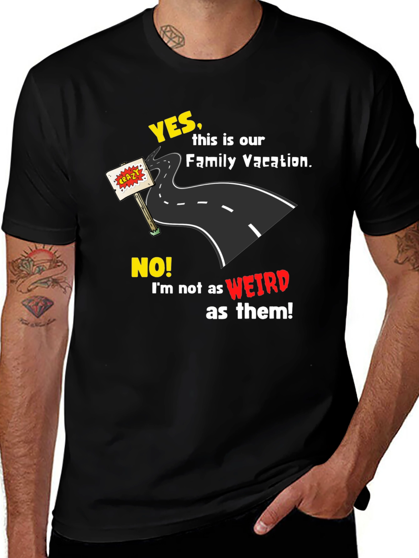 Funny Family Vacation T-Shirt - Road Trip Crazy Tee