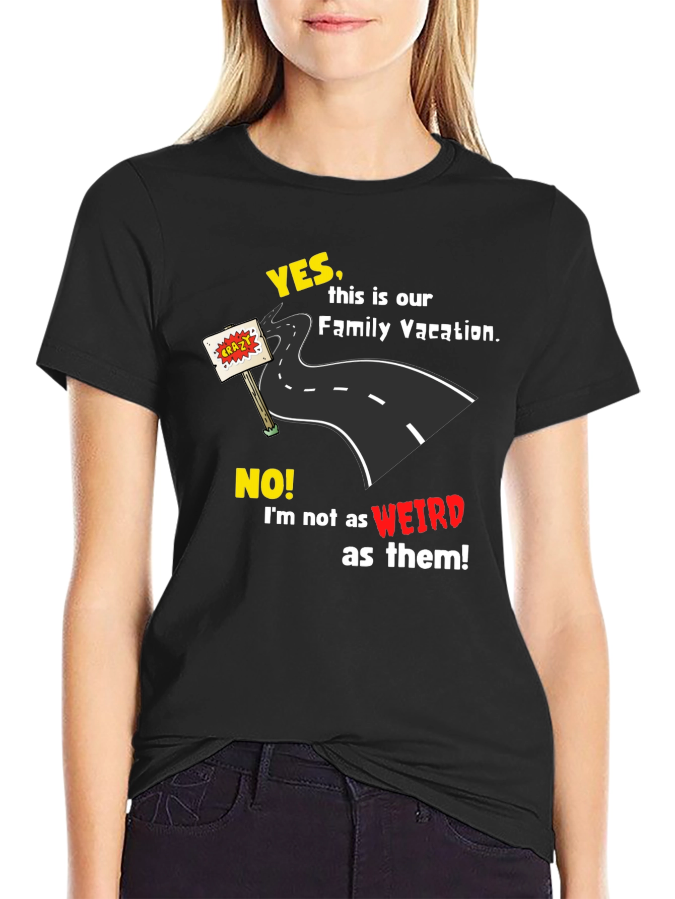 Funny Family Vacation T-Shirt - Road Trip Crazy Tee