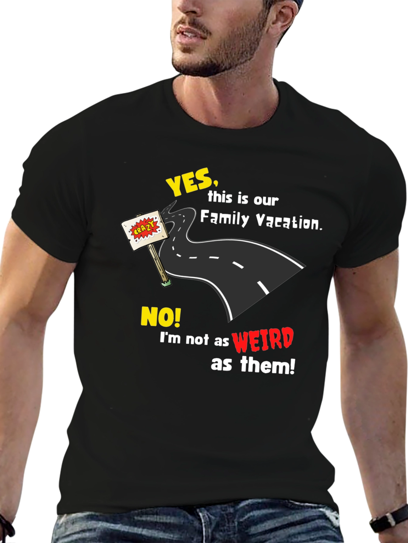 Funny Family Vacation T-Shirt - Road Trip Crazy Tee