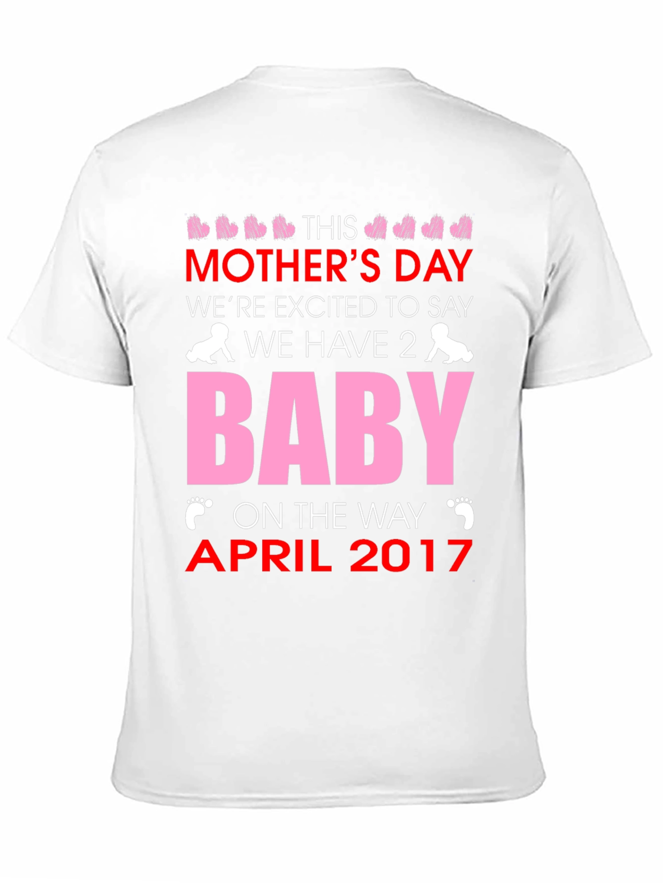 Mothers Day Twins Announcement T-Shirt