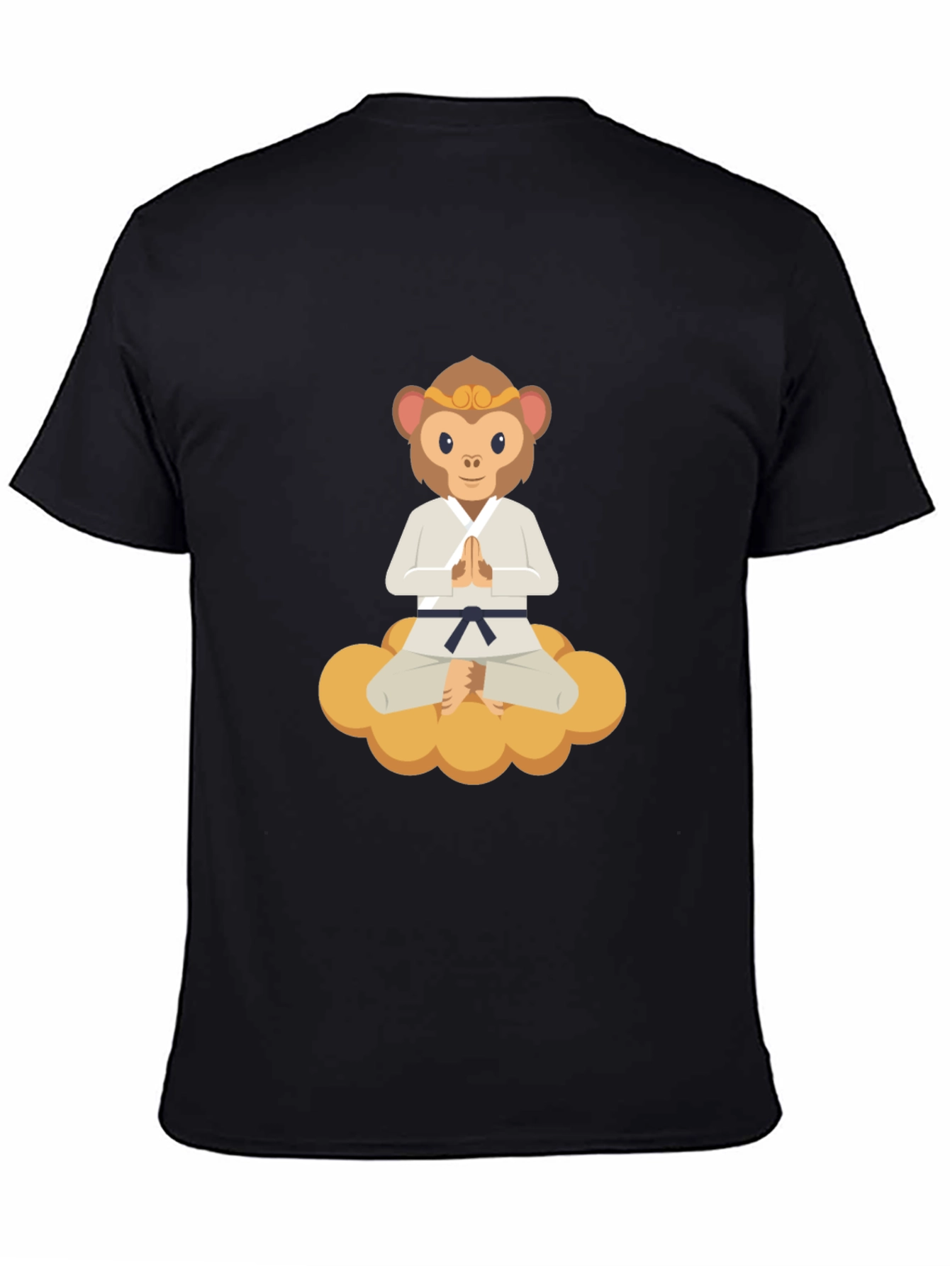 Monkey Karate Master T-Shirt - Black