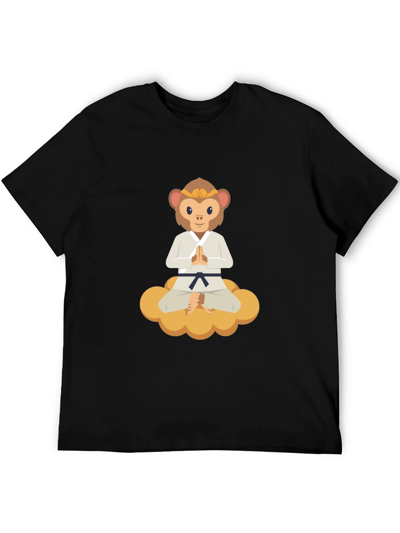 Monkey Karate Master T-Shirt - Black