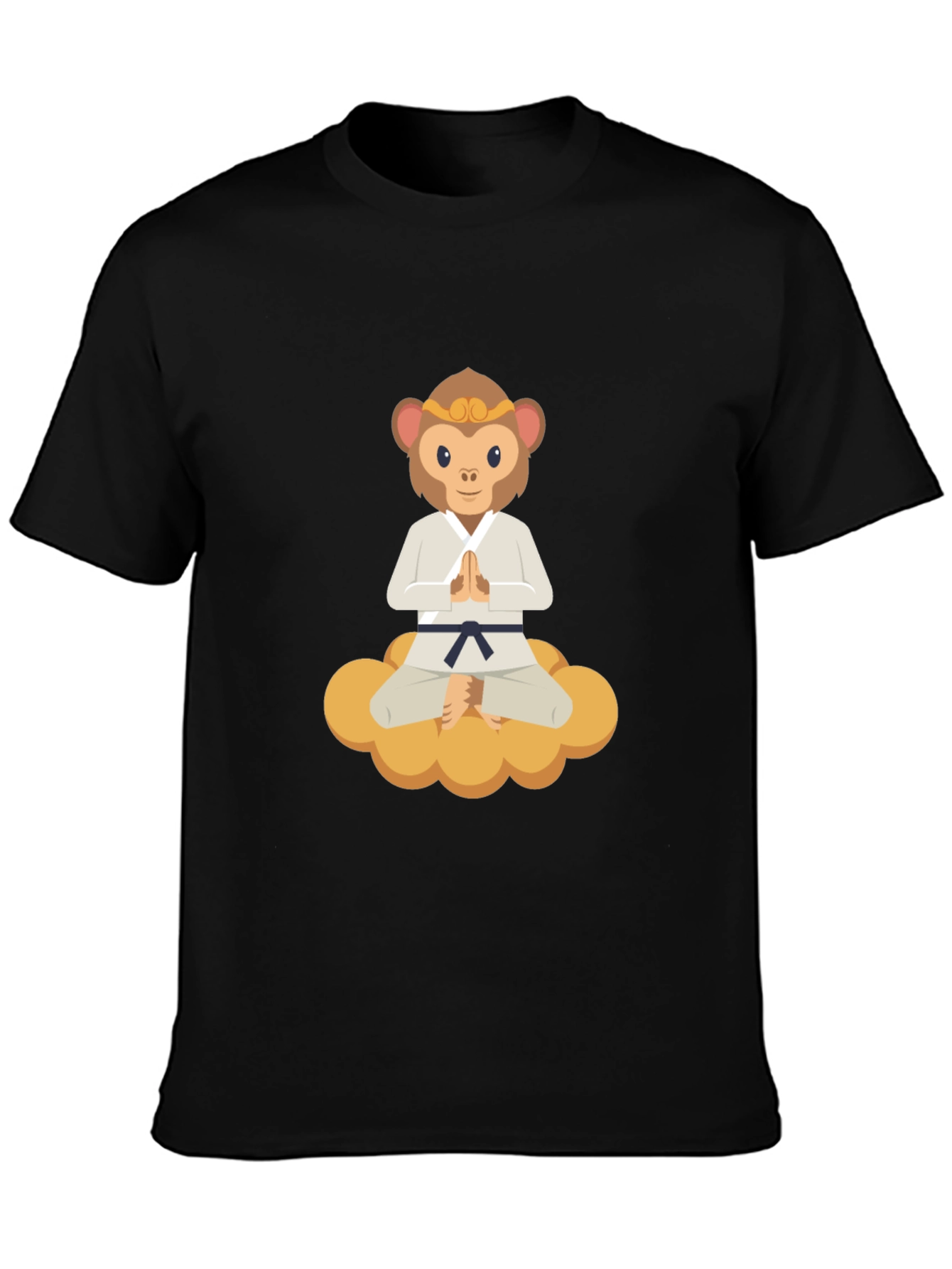 Monkey Karate Master T-Shirt - Black