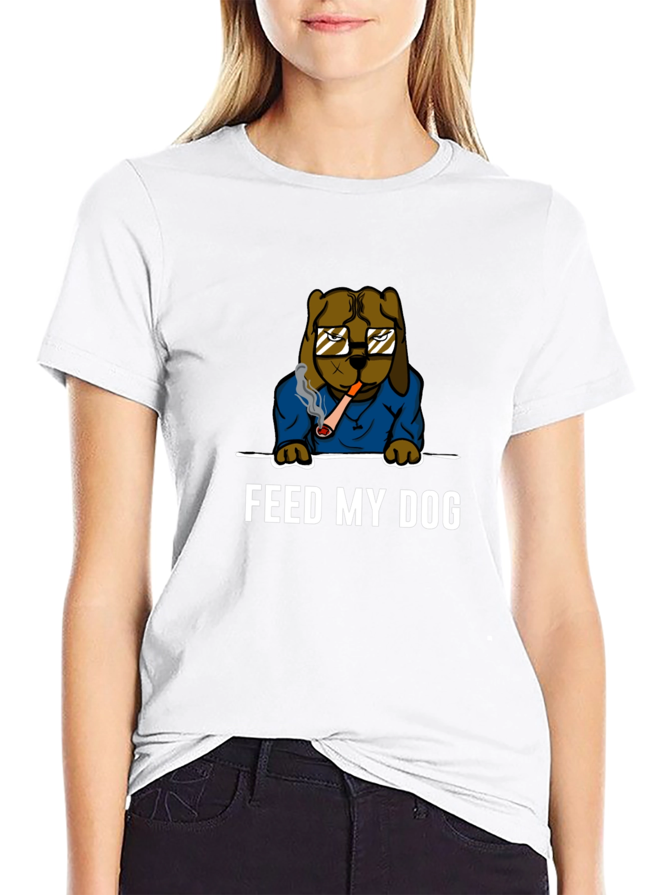 Feed My Dog T-Shirt - Funny Pet Lover Tee