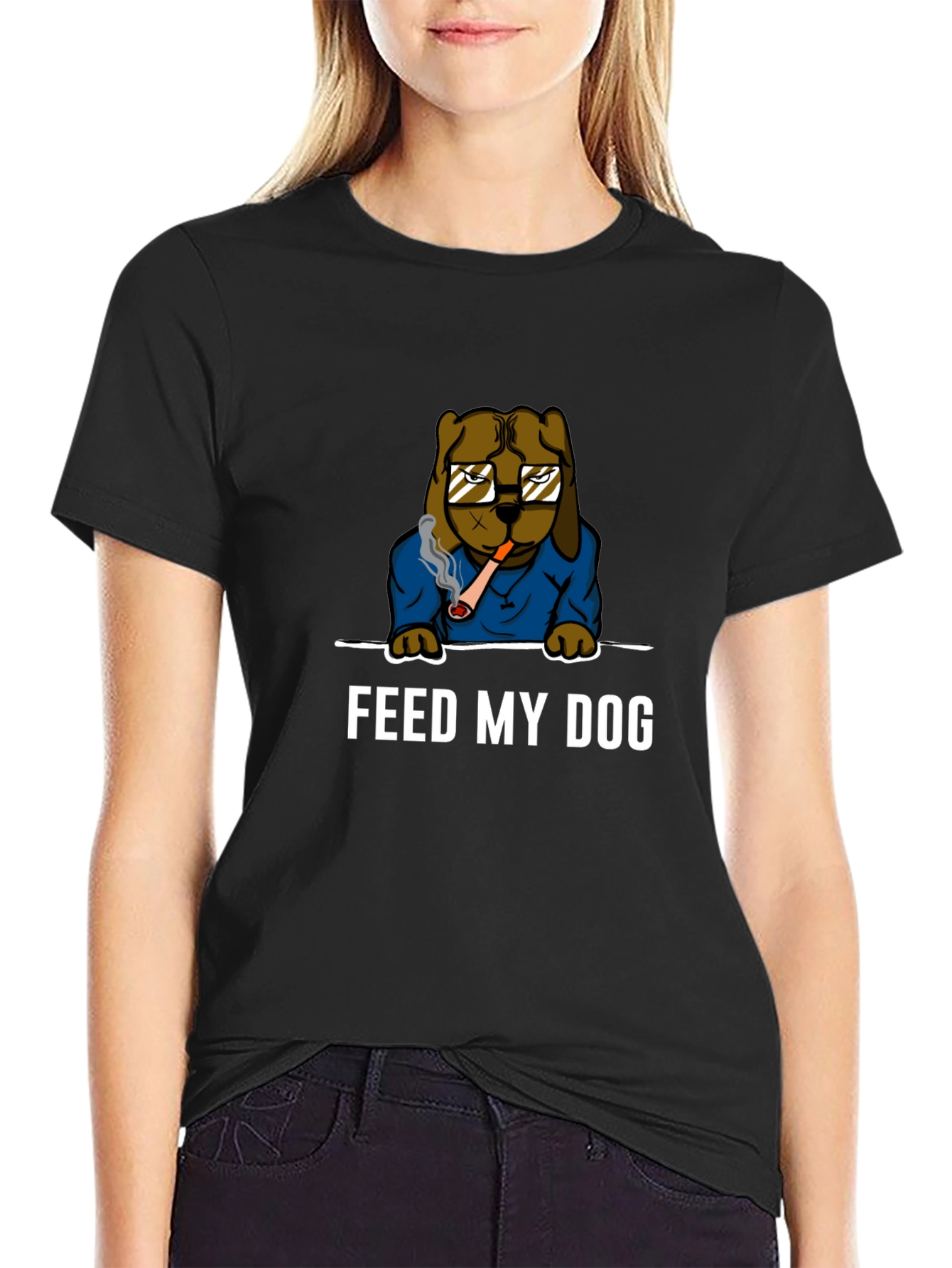Feed My Dog T-Shirt - Funny Pet Lover Tee