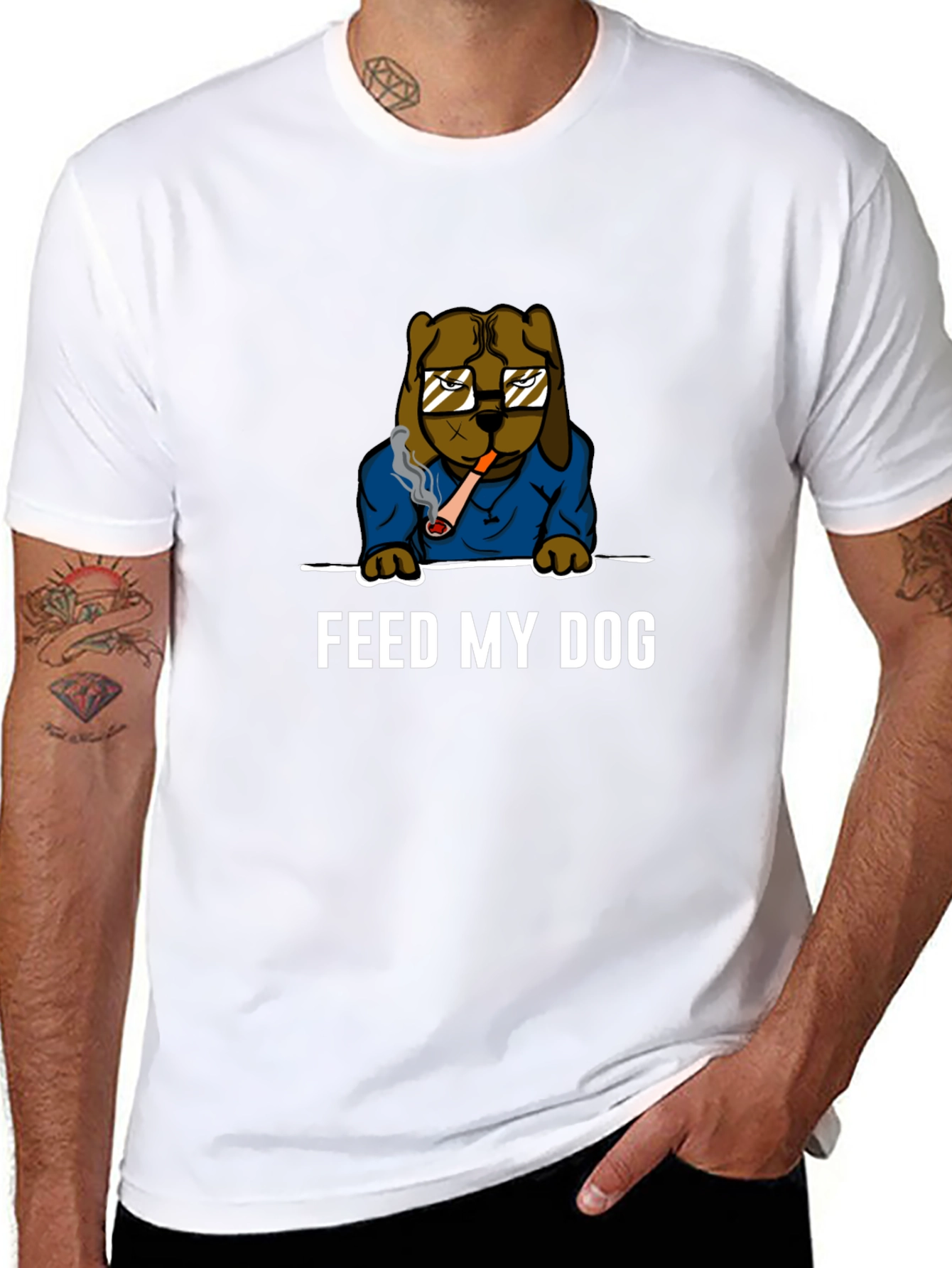 Feed My Dog T-Shirt - Funny Pet Lover Tee