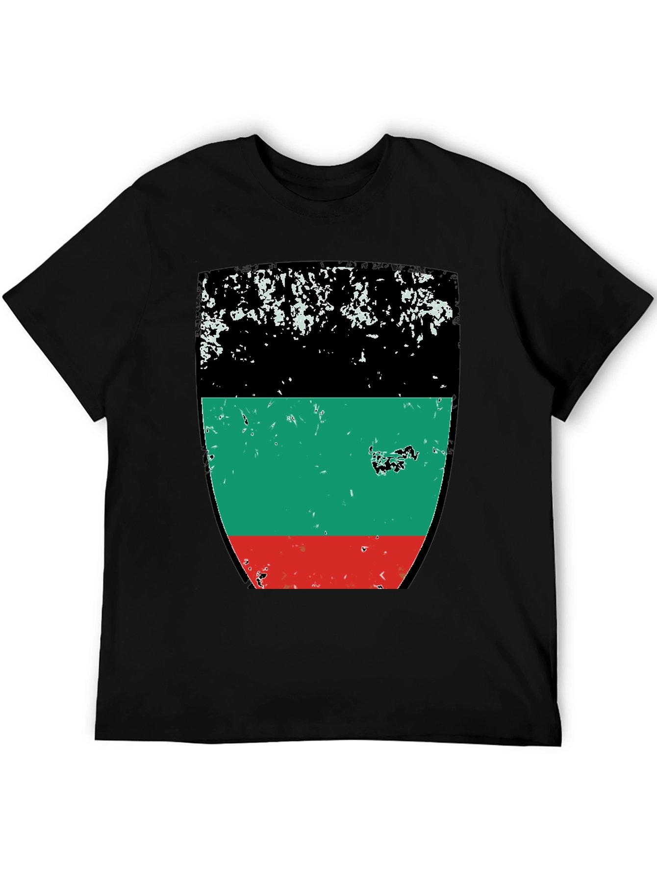 Retro Pan-African Flag T-Shirt - Black