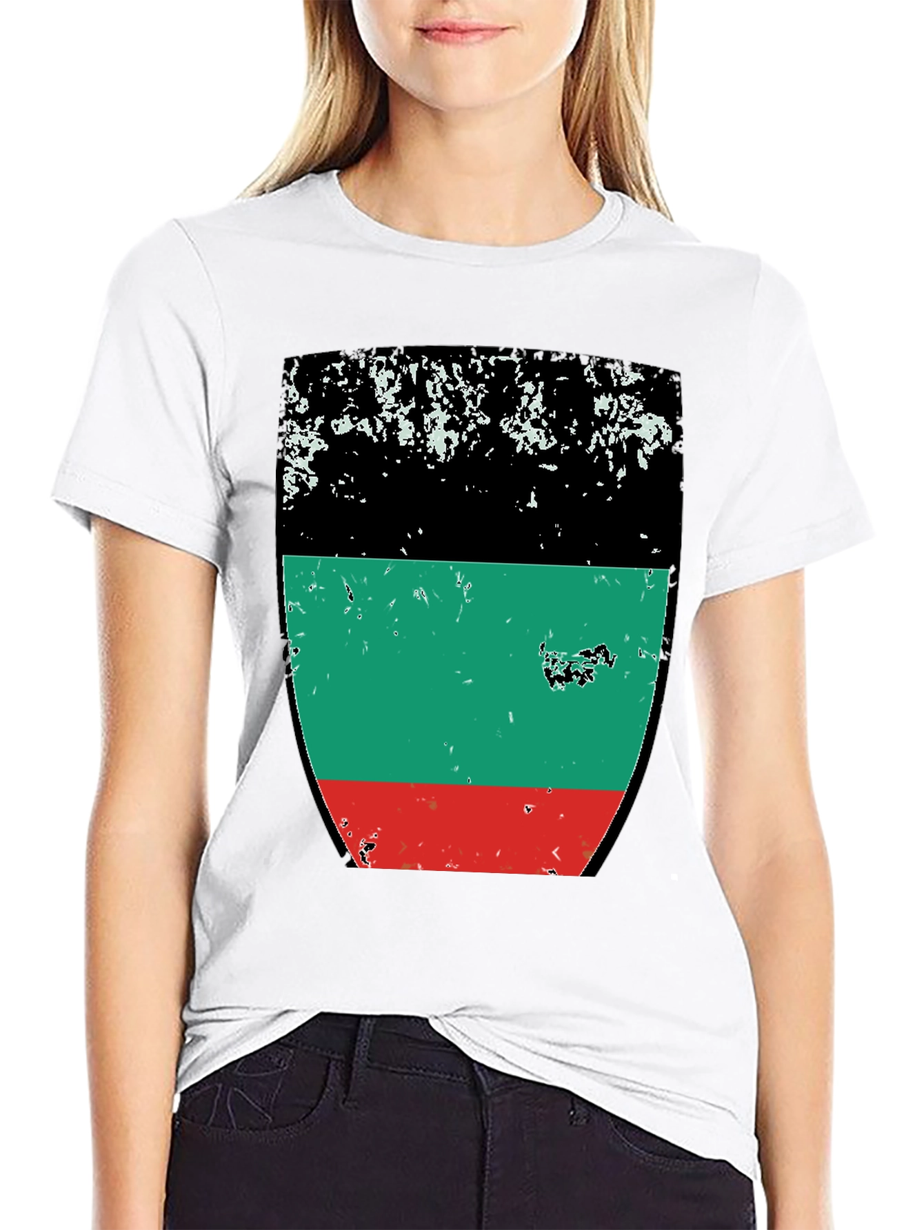 Retro Pan-African Flag T-Shirt - Black