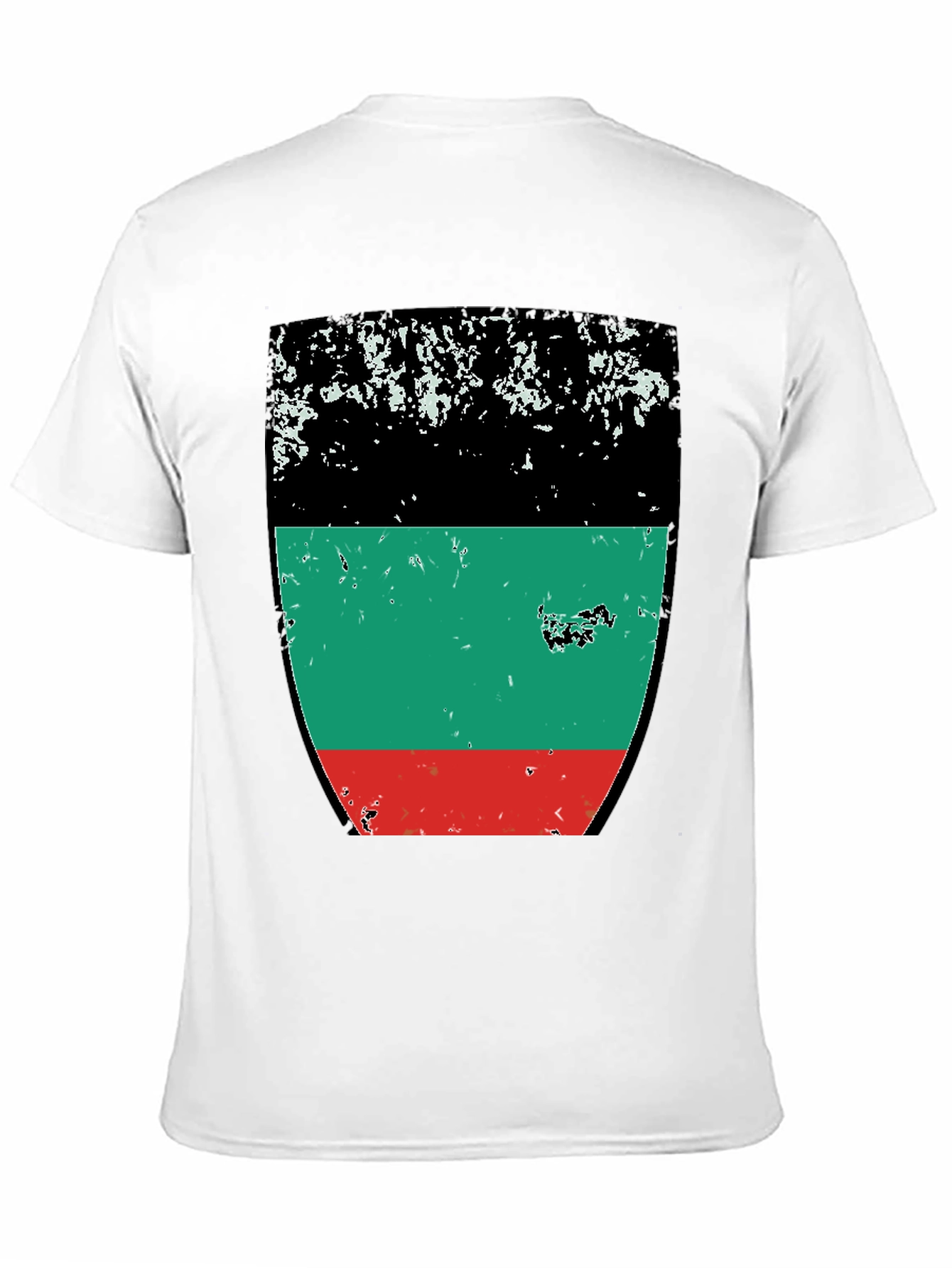 Retro Pan-African Flag T-Shirt - Black