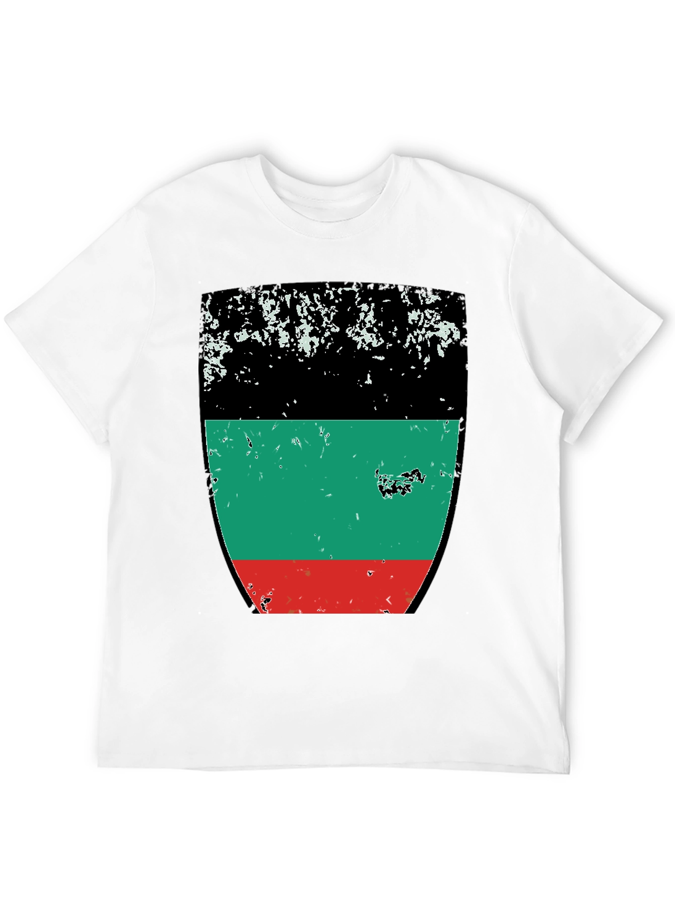 Retro Pan-African Flag T-Shirt - Black