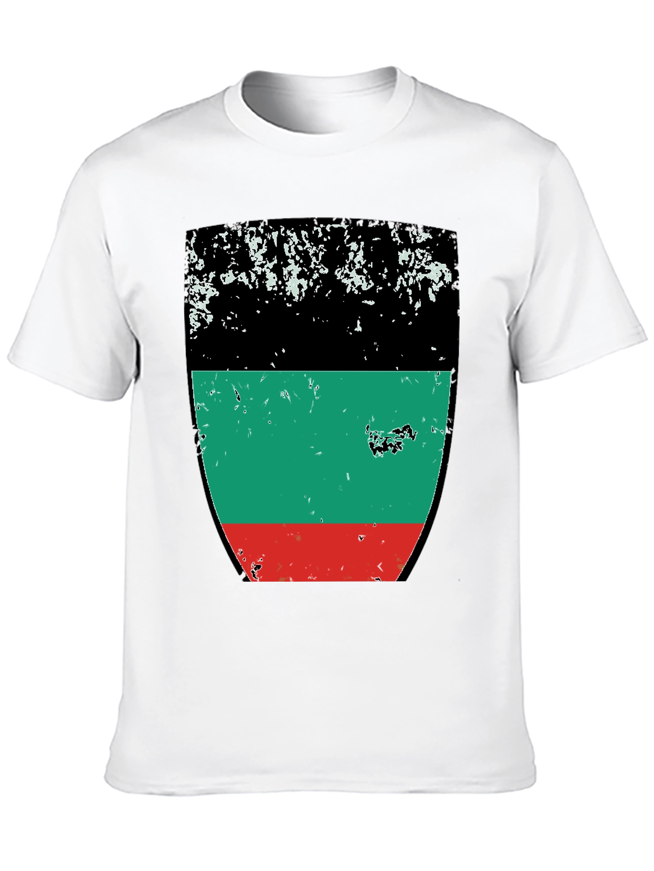 Retro Pan-African Flag T-Shirt - Black
