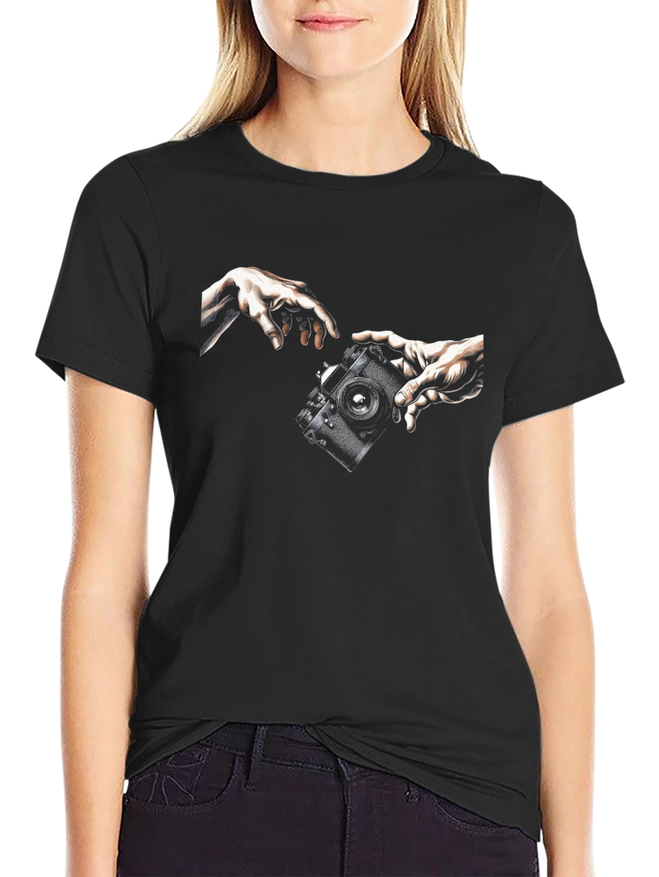 Photographers Touch Black T-Shirt