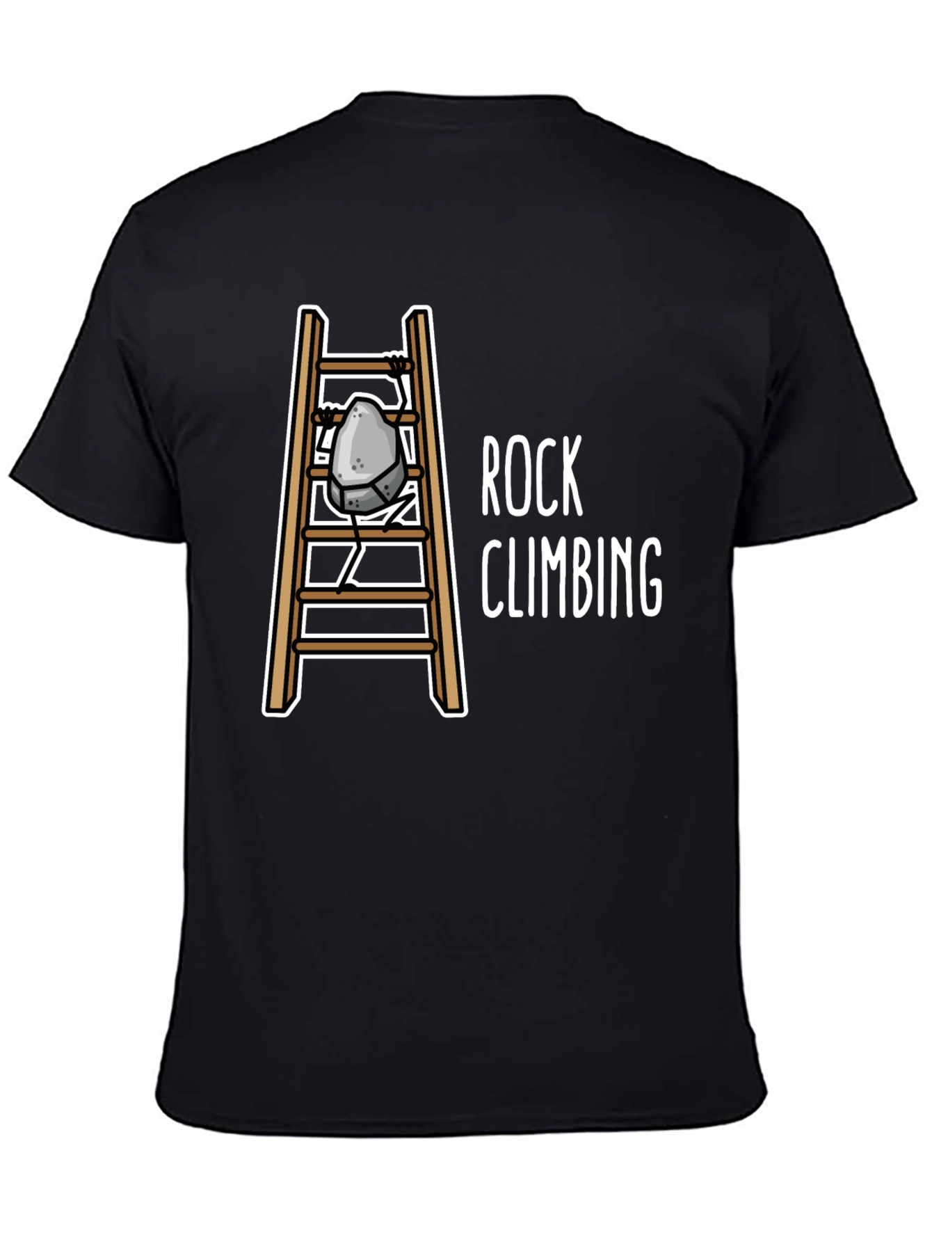 Rock Climbing Humor T-Shirt - Ladder Design