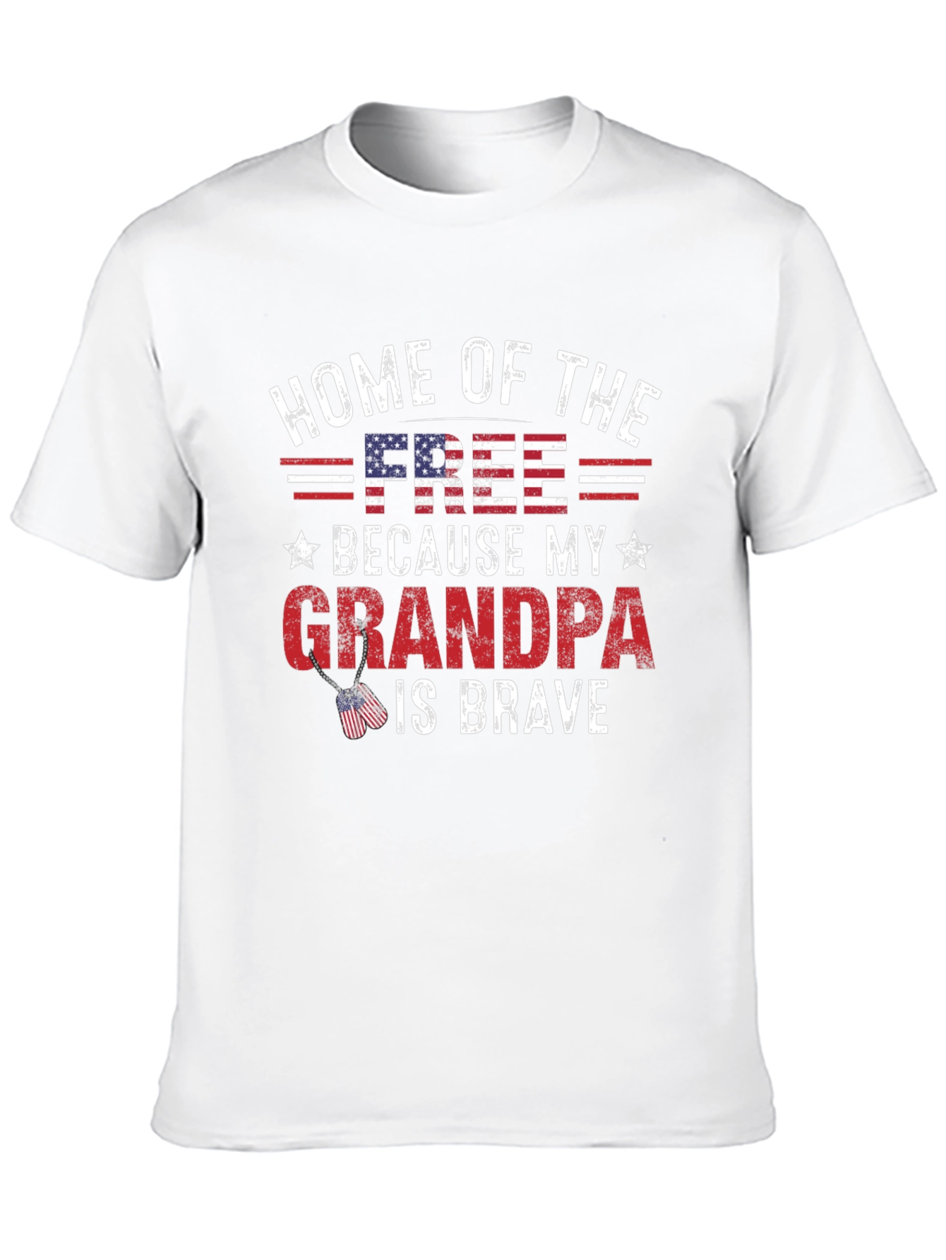 Home of the Free Grandpa T-Shirt