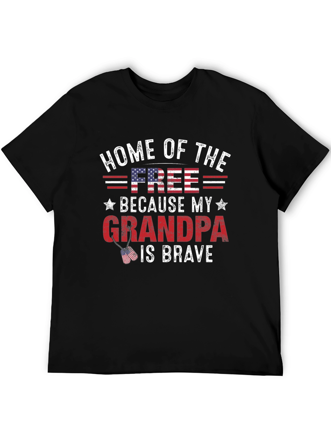 Home of the Free Grandpa T-Shirt