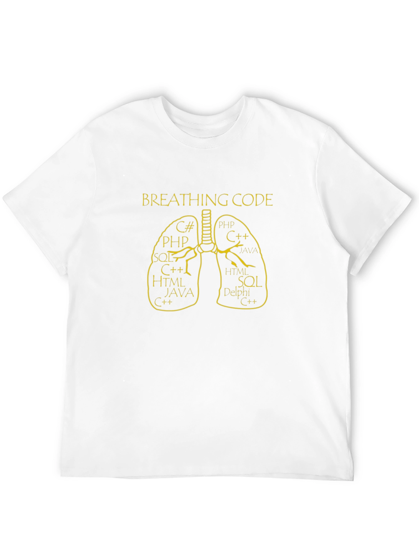 Breathing Code Programmer T-Shirt - Black